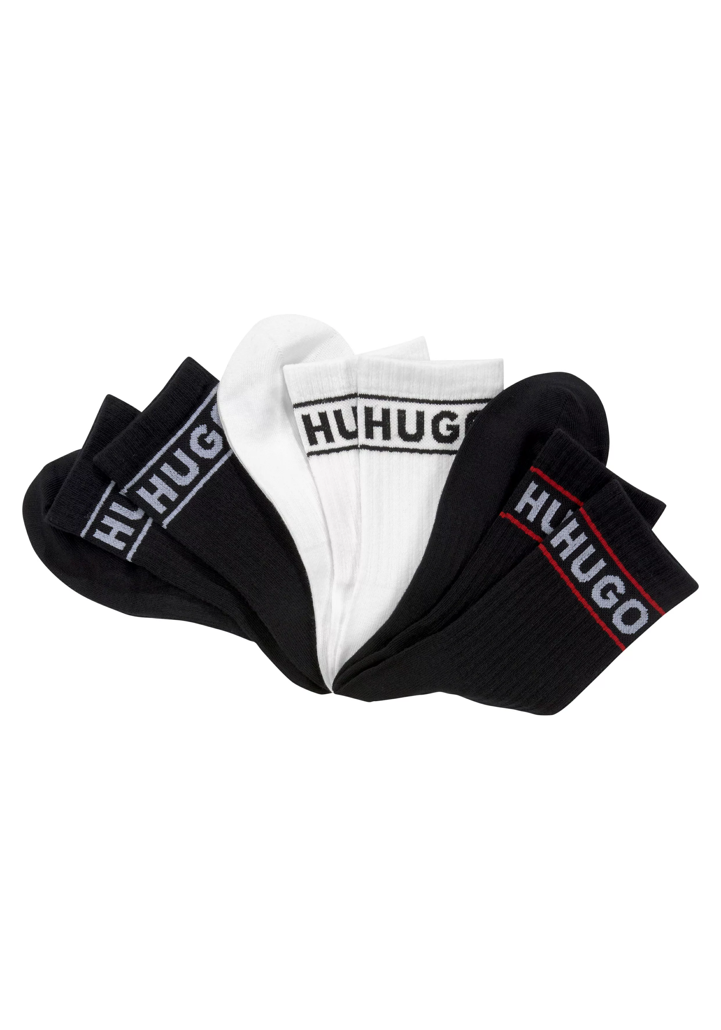 HUGO Underwear Freizeitsocken "3P QSRIB SPORTY CC W", (Packung, 3 Paar, 3er günstig online kaufen