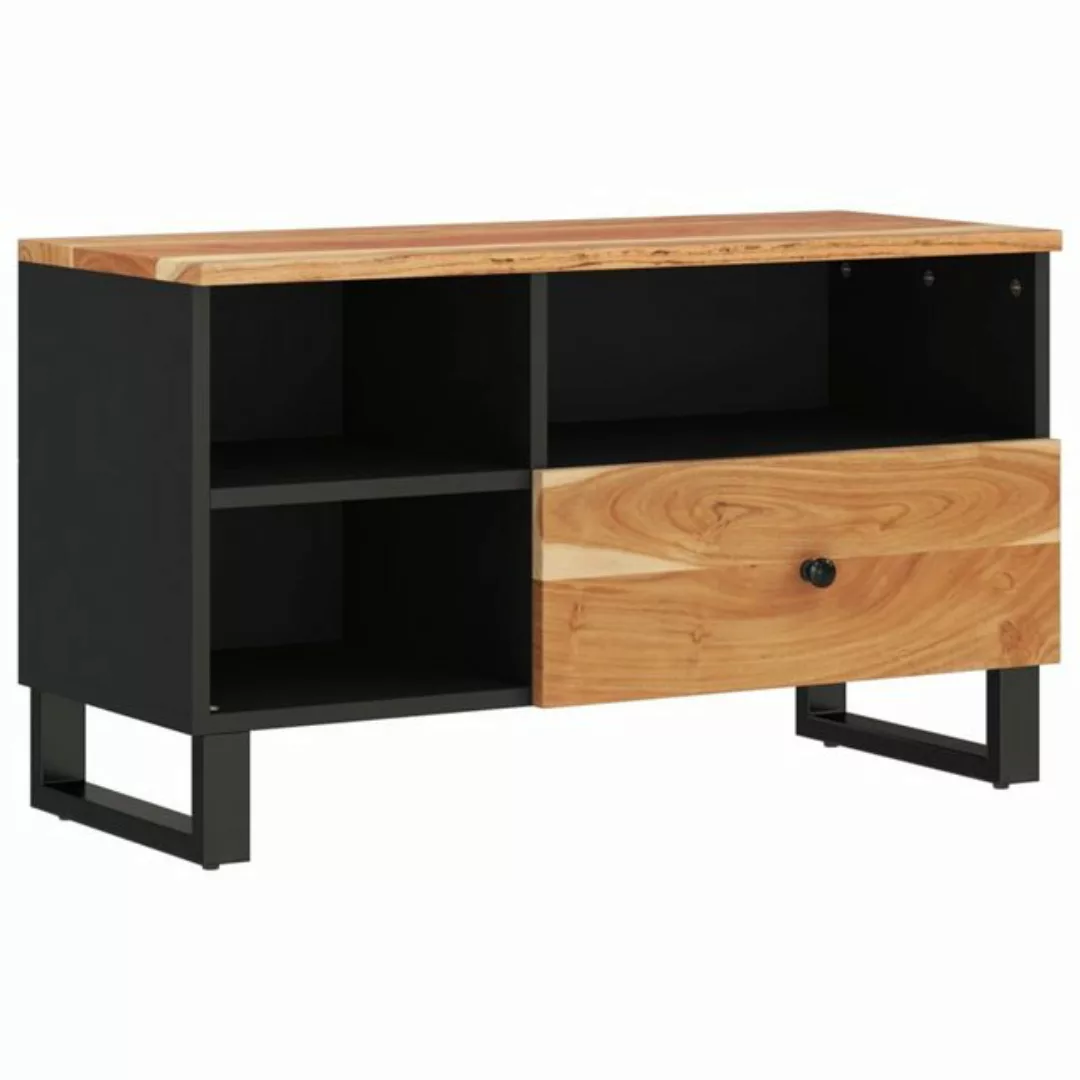 furnicato TV-Schrank 80x33x46 cm Massivholz Akazie und Holzwerkstoff günstig online kaufen
