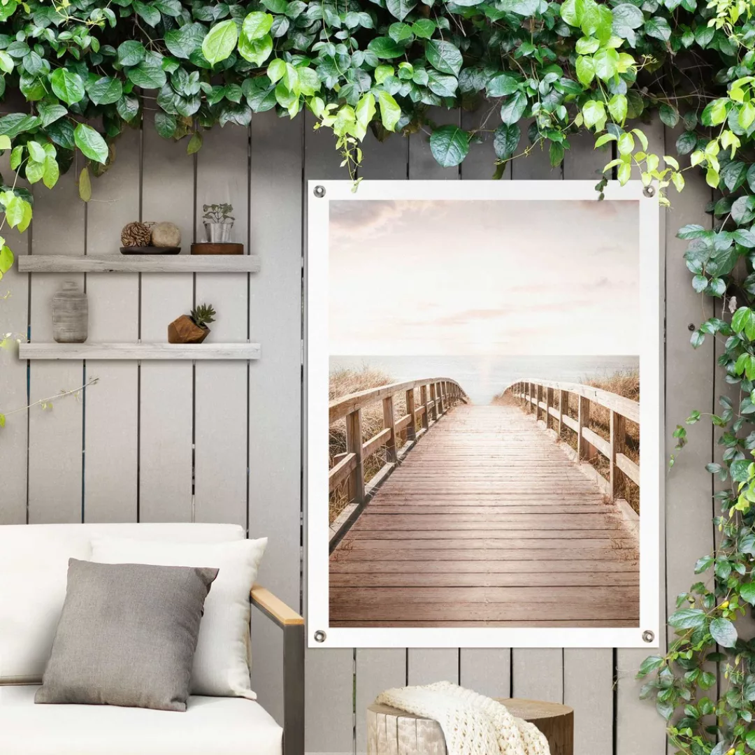 Reinders Poster "Brücke zum Strand", Outdoor für Garten oder Balkon günstig online kaufen