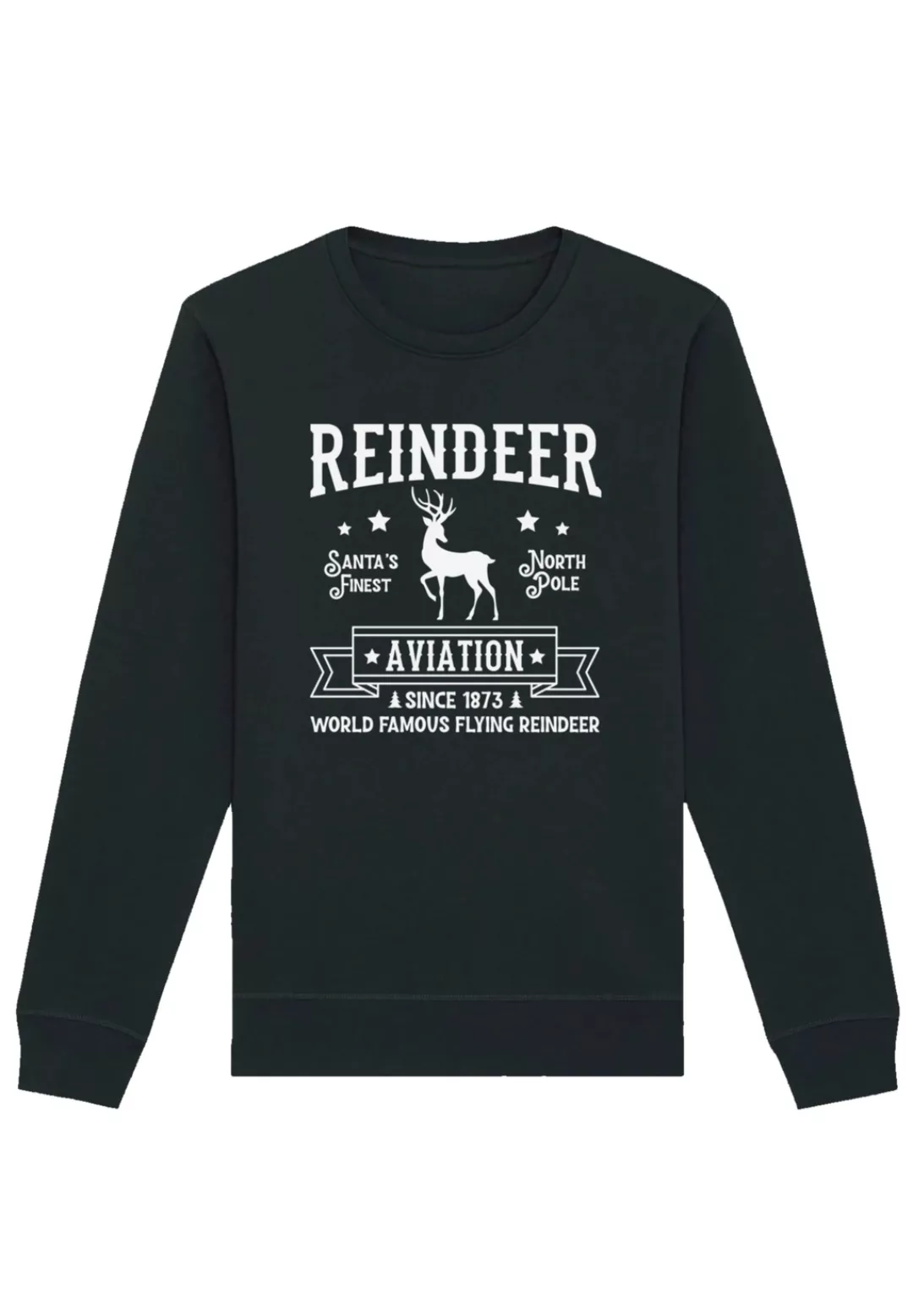 F4NT4STIC Sweatshirt "Weihnachten Reindeer Aviation Retro Sign", Premium Qu günstig online kaufen