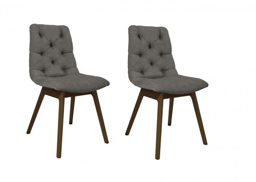 andas Esszimmerstuhl "Ramon", (Set), 2 St., Chenille, mit Massivholzbeinen, günstig online kaufen