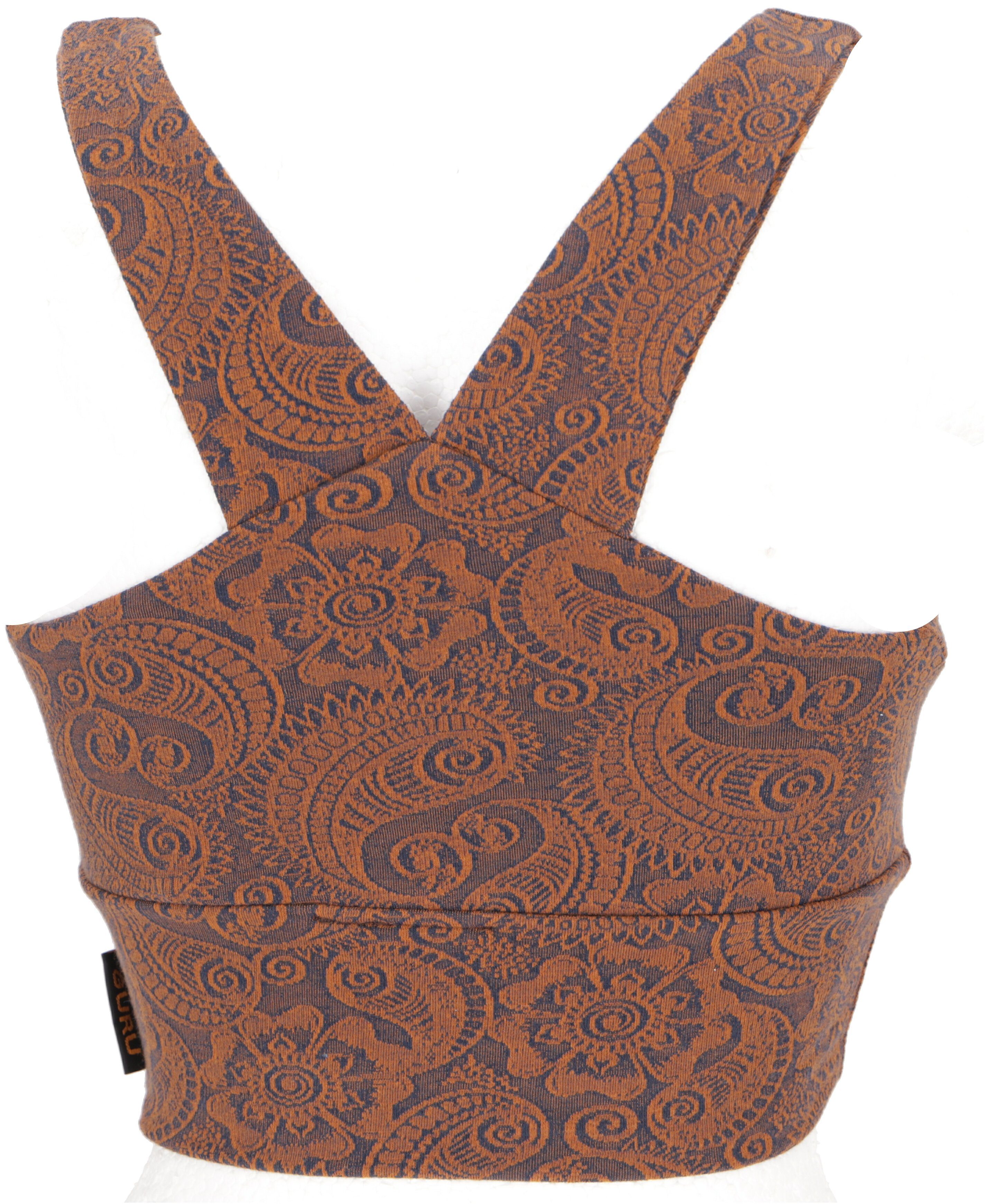 Guru-Shop T-Shirt Bauchfreies Top, Bra Top, günstig online kaufen