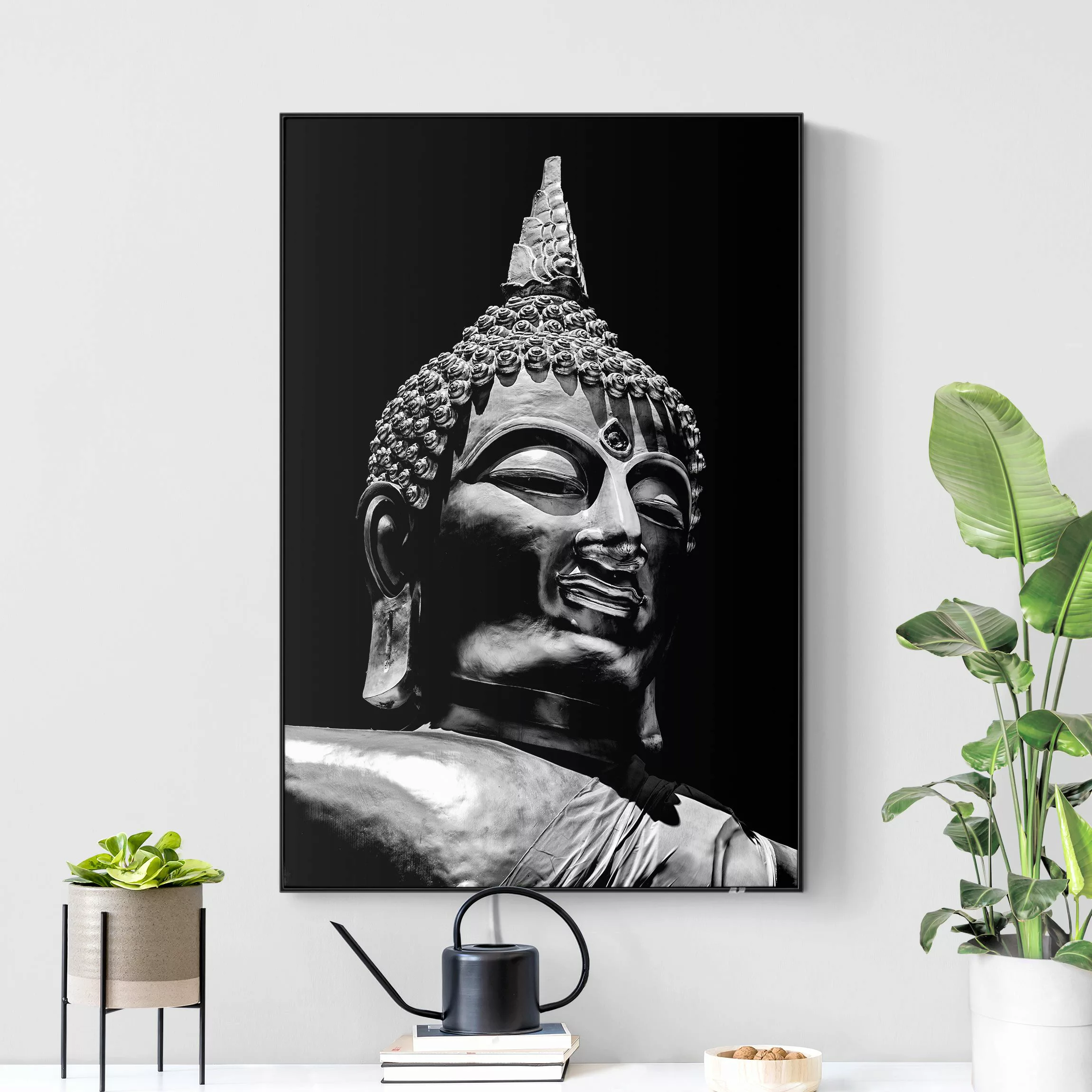 LED-Wechselbild Buddha Statue Gesicht günstig online kaufen