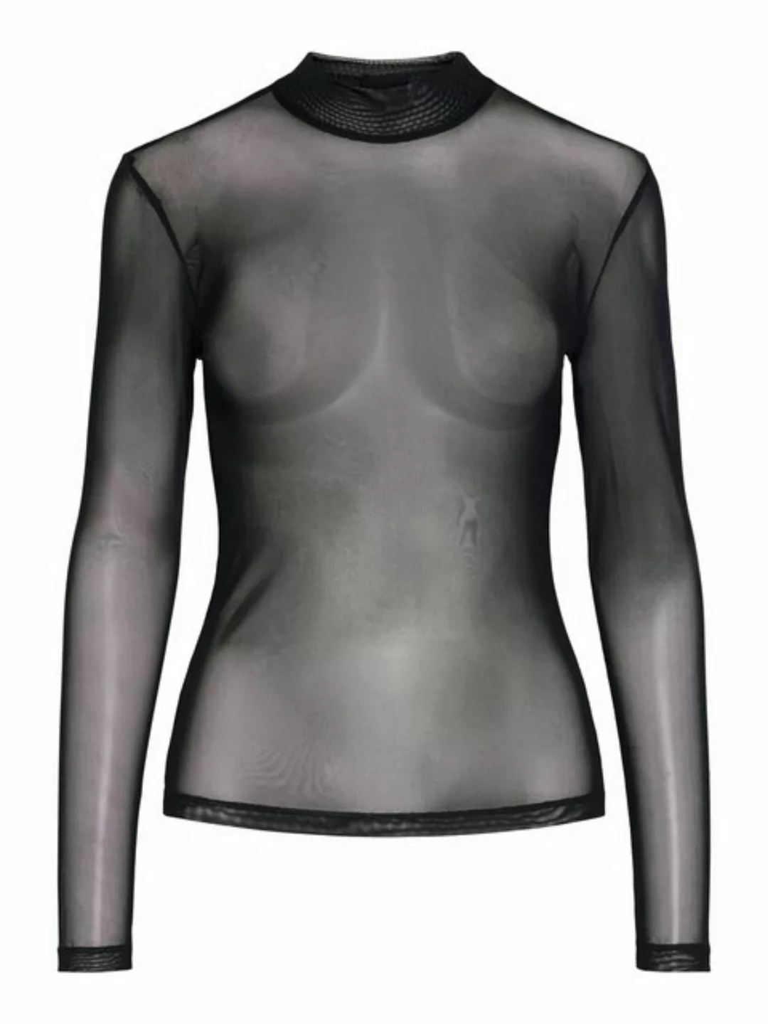 JDY Mesh-Top - Netztop schwarz - Meshshirt langarm - PCNINNS MESH TOP günstig online kaufen