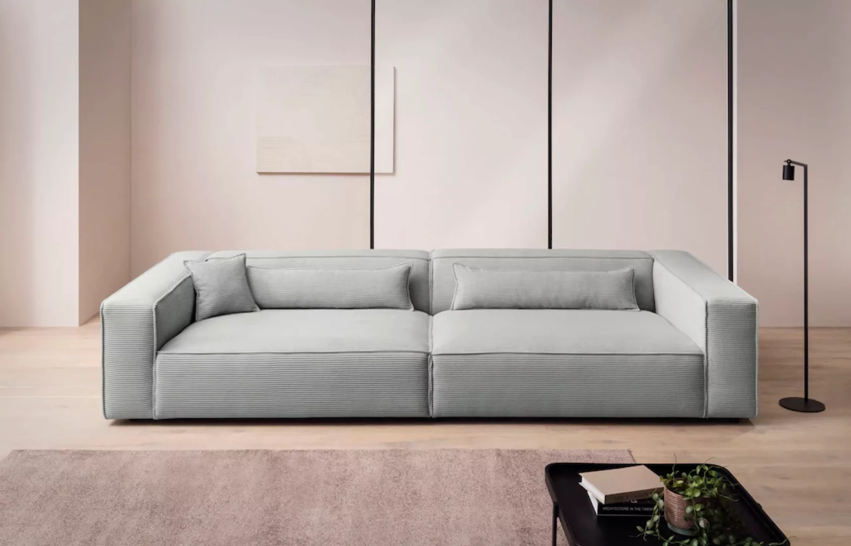 LeGer Home by Lena Gercke 3-Sitzer "PIARA, XXL Sofa mit Kedernaht, Big-Sofa günstig online kaufen
