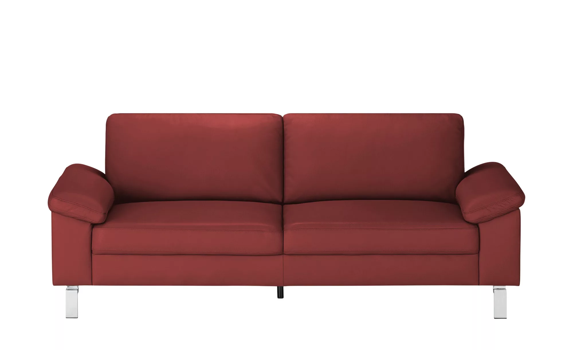 Max Schelling Ledersofa  Maximum - rot - 224 cm - 86 cm - 97 cm - Polstermö günstig online kaufen