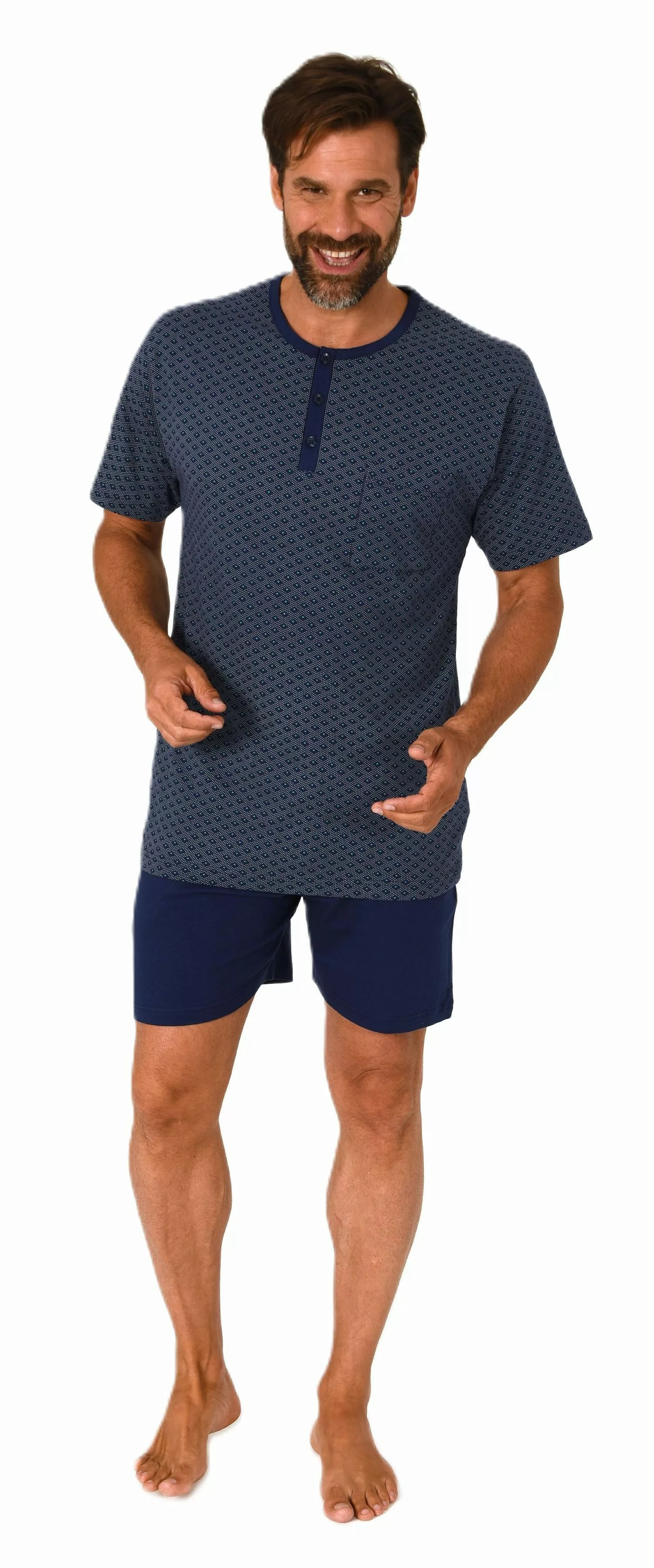 Normann Pyjama Normann Herren Schlafanzug kurzarm günstig online kaufen