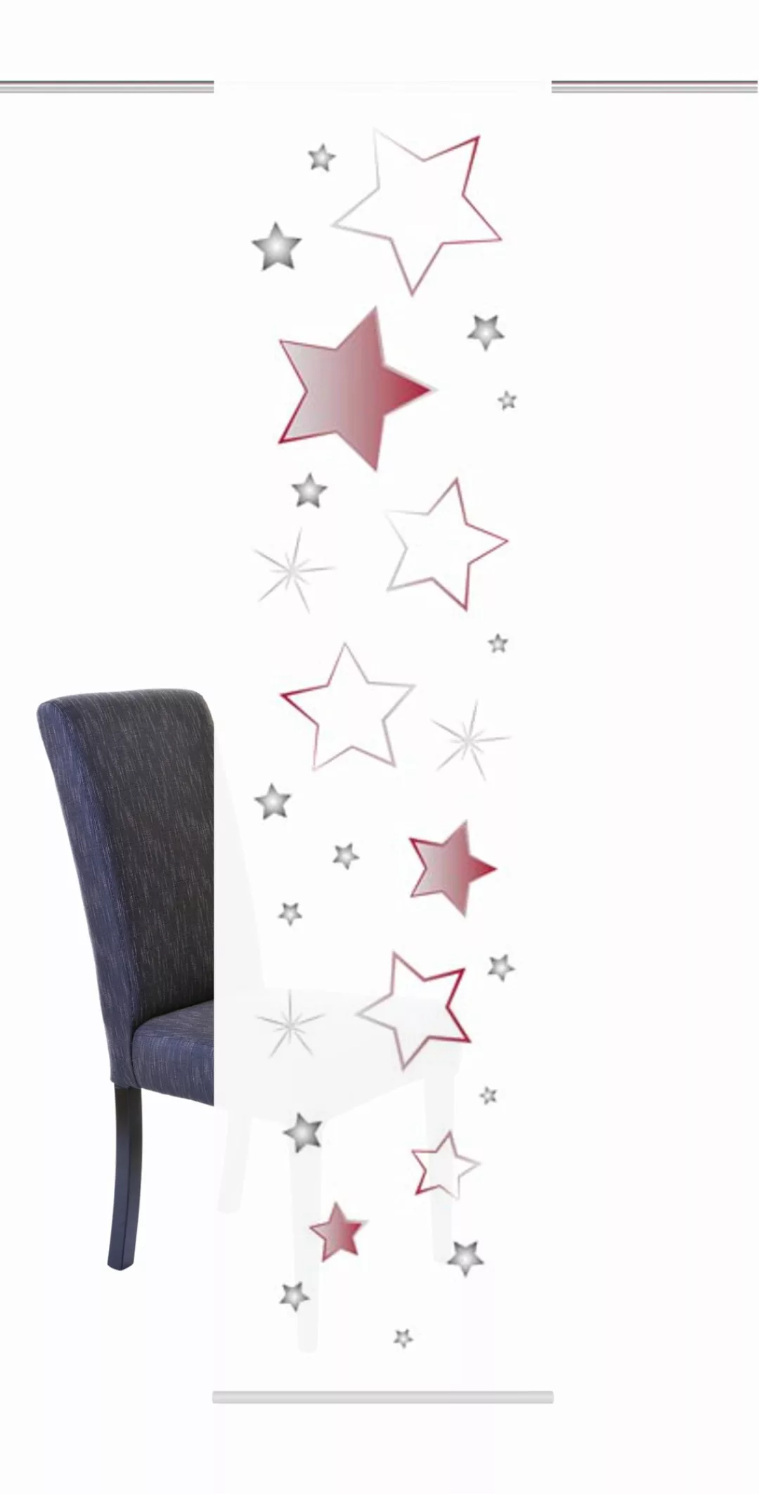 HOME WOHNIDEEN Schiebegardine »STARS«, (1 St.), HxB: 245x60, inkl. Befestig günstig online kaufen