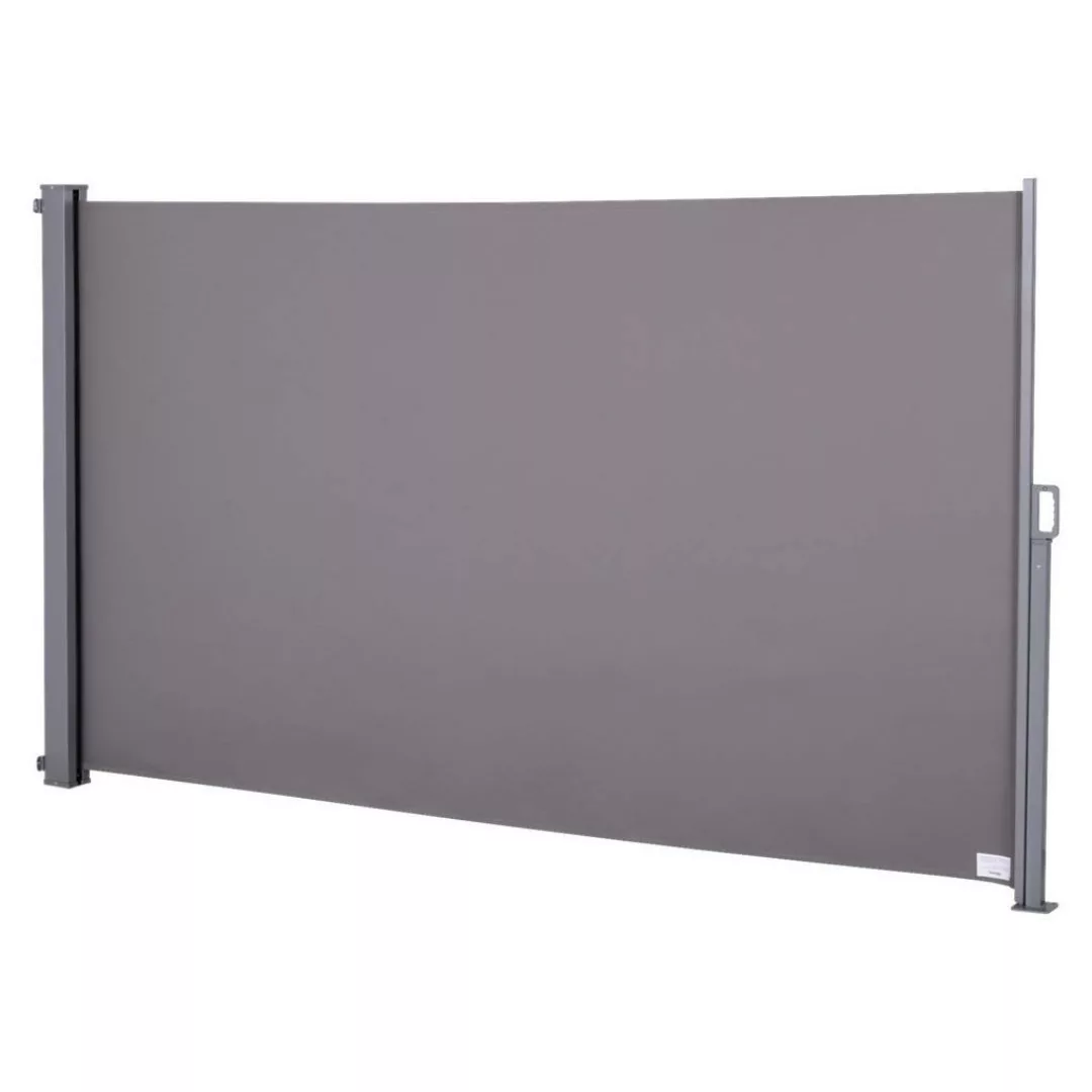 Outsunny Seitenmarkise grau Aluminium H/L: ca. 160x300 cm günstig online kaufen