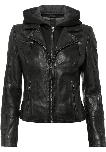 Gipsy Lederjacke Nola2 coole Biker mit Turndown Kragen & herausnehmbarem Ka günstig online kaufen