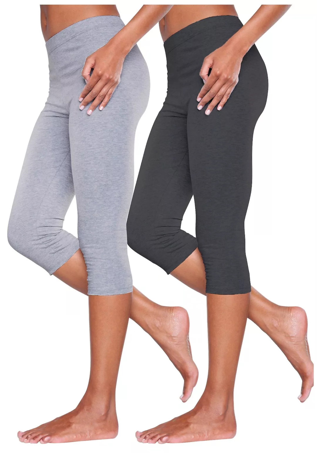 vivance active Caprileggings (2er-Pack) mit Gummibund, Loungewear günstig online kaufen