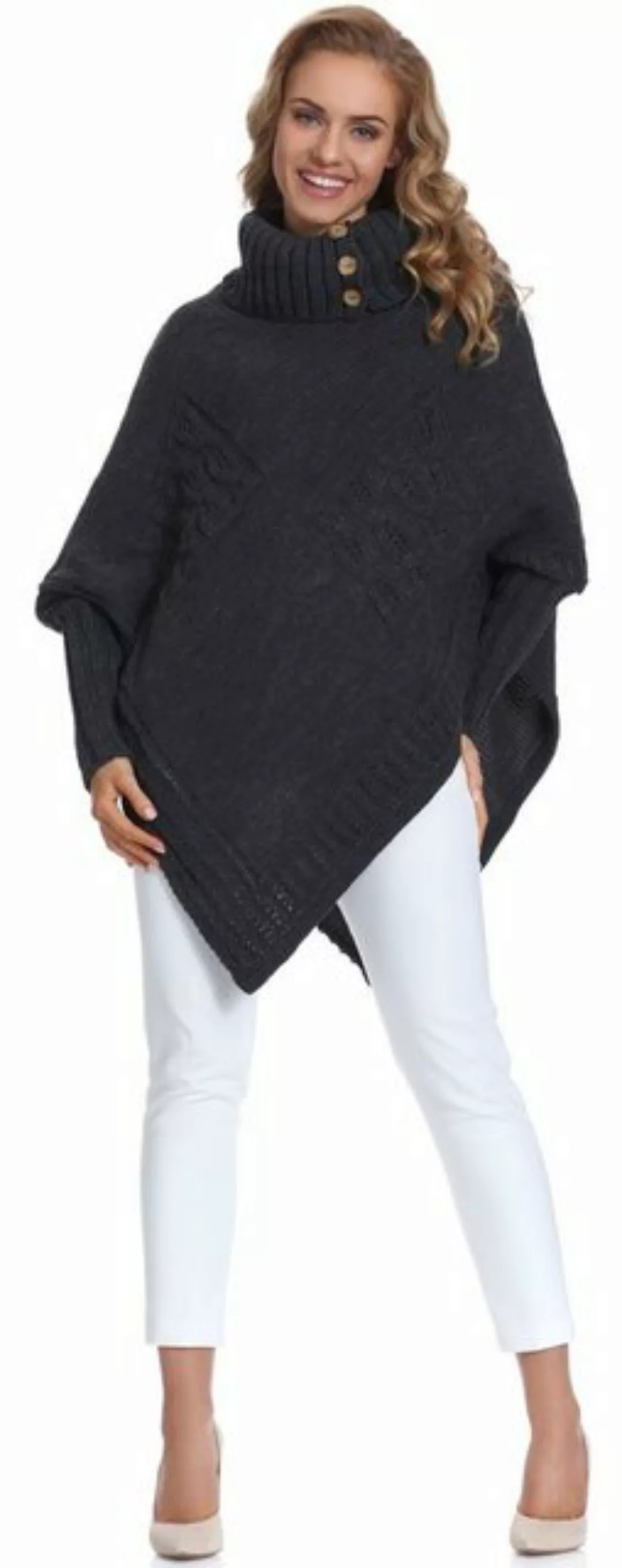 Merry Style Strickponcho Damen Poncho M83N4 günstig online kaufen