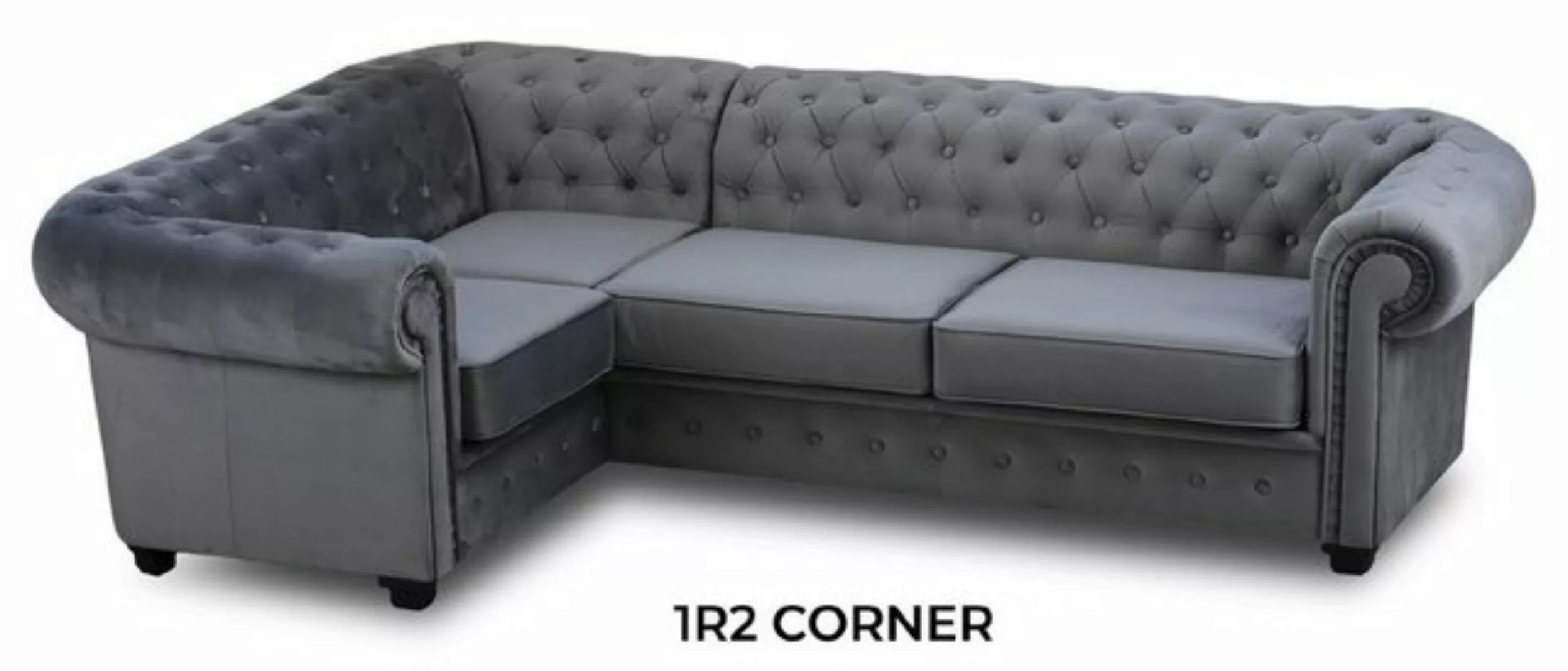 JVmoebel Ecksofa, Chesterfield Sofa Couch Polster Möbel Eckgarnitur Sofas C günstig online kaufen