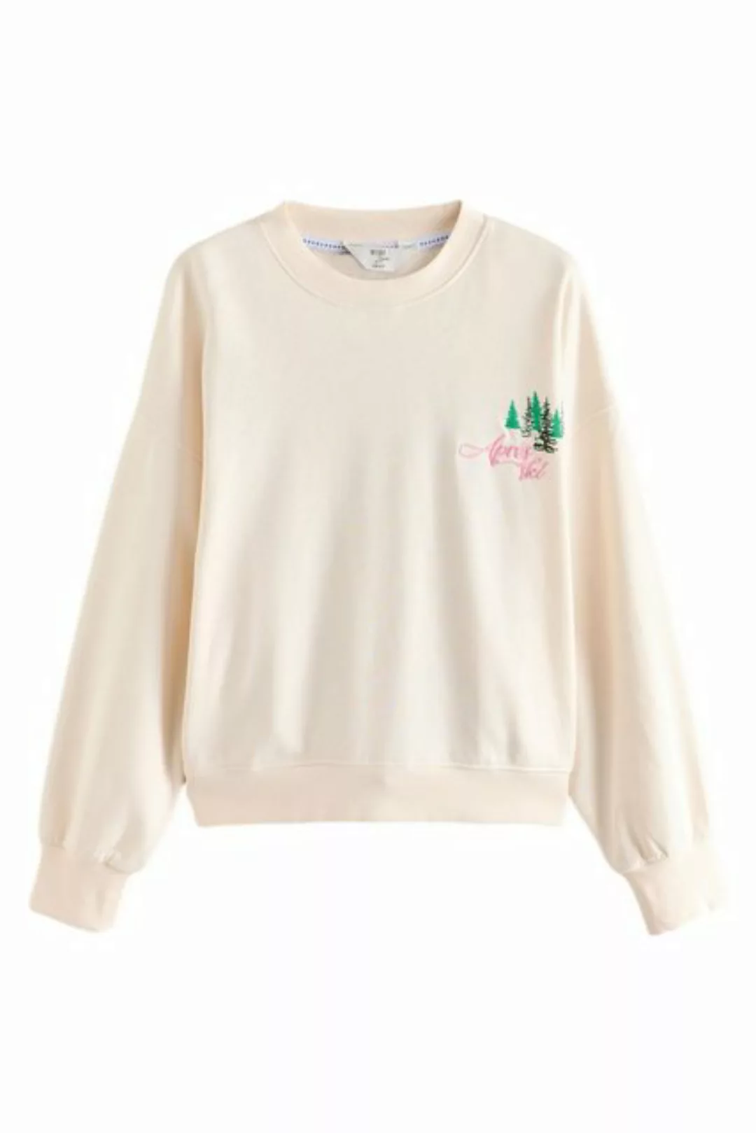 Next Sweatshirt Weihnachtsspullover Vintage-Look Skipiste (1-tlg) günstig online kaufen