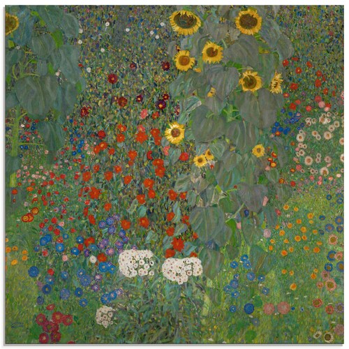 Artland Glasbild »Garten mit Sonnenblumen«, Blumenwiese, (1 St.), in versch günstig online kaufen