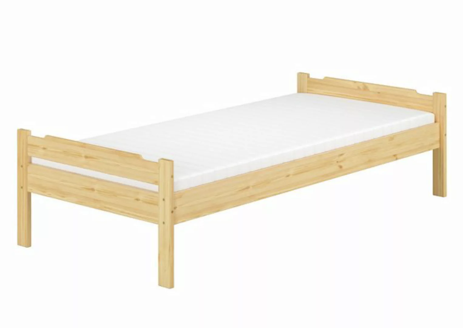 ERST-HOLZ Bett Einzelbett Kiefer massiv 90x200 - Zubehör wählbar, Kieferfar günstig online kaufen