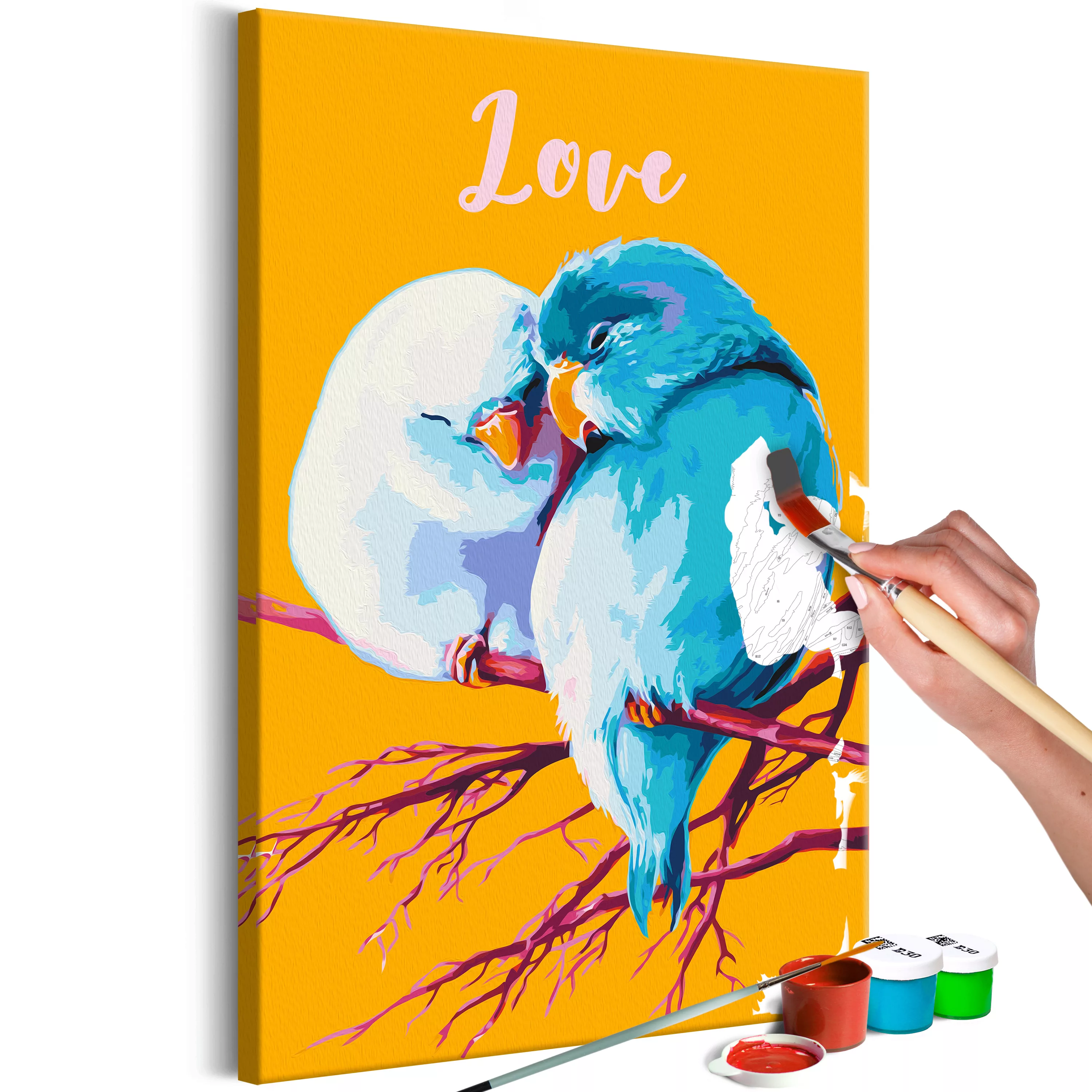 Malen Nach Zahlen - Parrots In Love günstig online kaufen