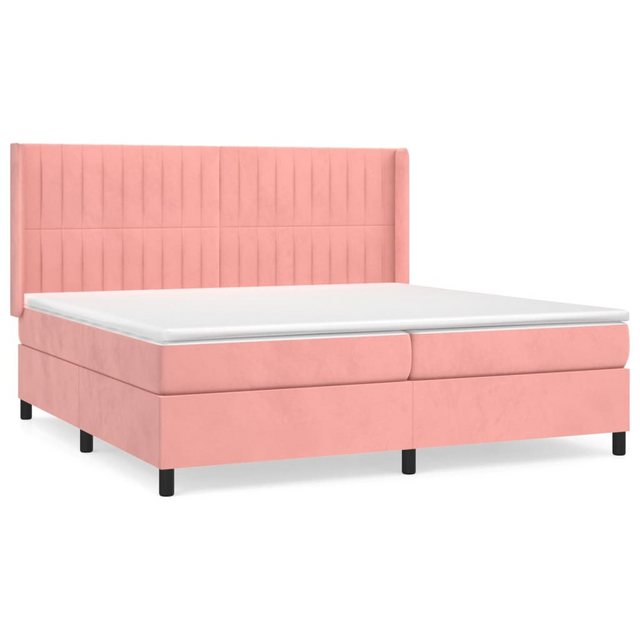 vidaXL Boxspringbett Bett Boxspringbett Samt komplett mit Matratze & Topper günstig online kaufen