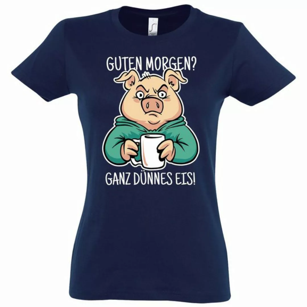 Youth Designz T-Shirt "Guten Morgen? Ganz Dünnes Eis!" Damen Shirt mit tren günstig online kaufen