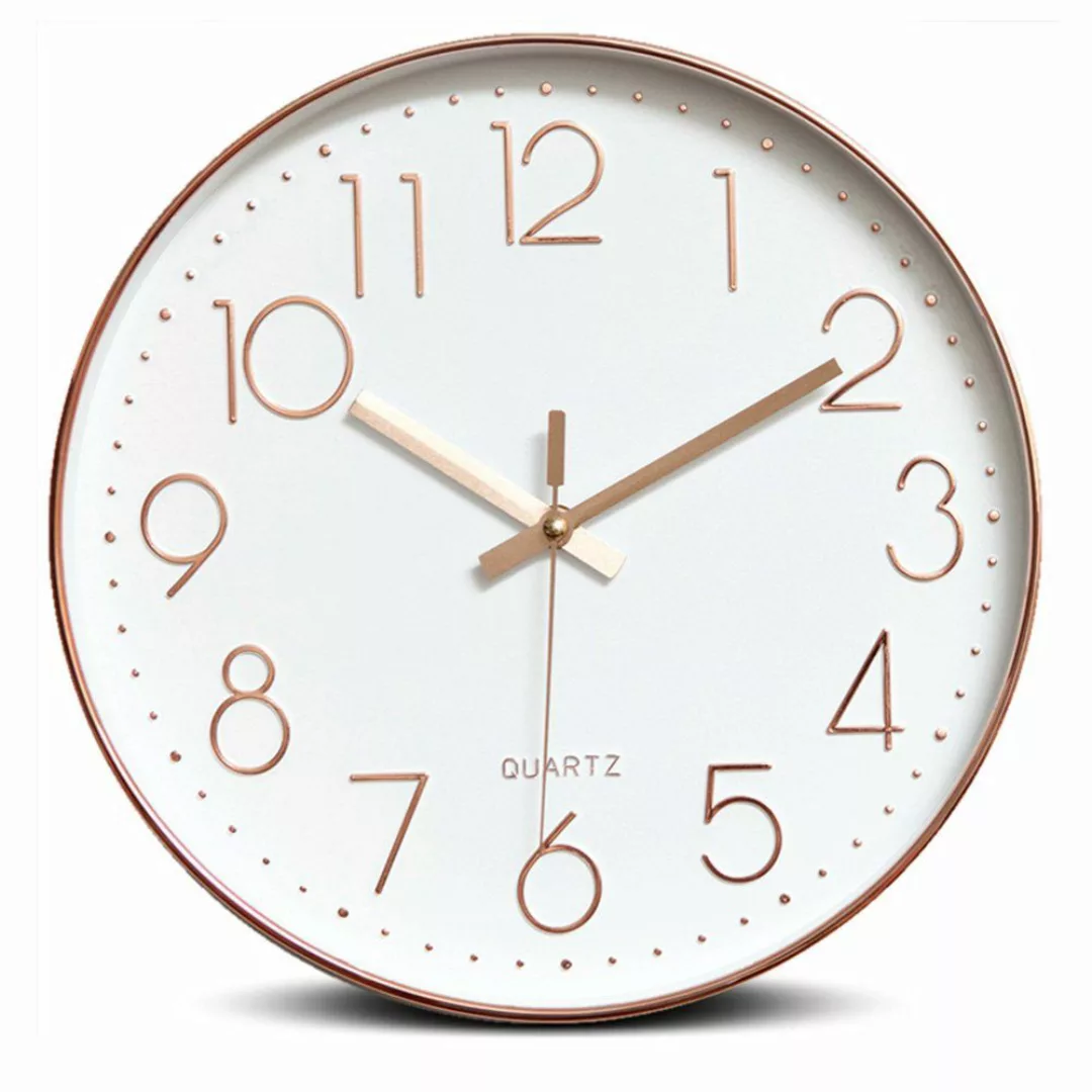 zggzerg Wanduhr 30cm Quartz Lautlos Wanduhr, günstig online kaufen
