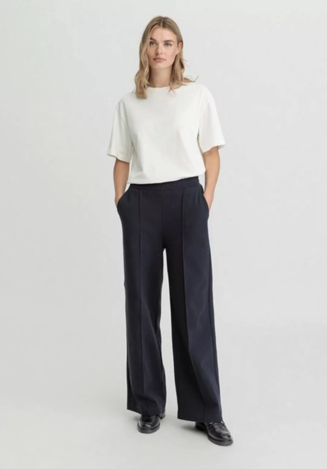 Hessnatur Jerseyhose Relaxed Wide Leg aus Bio-Baumwolle (1-tlg) günstig online kaufen