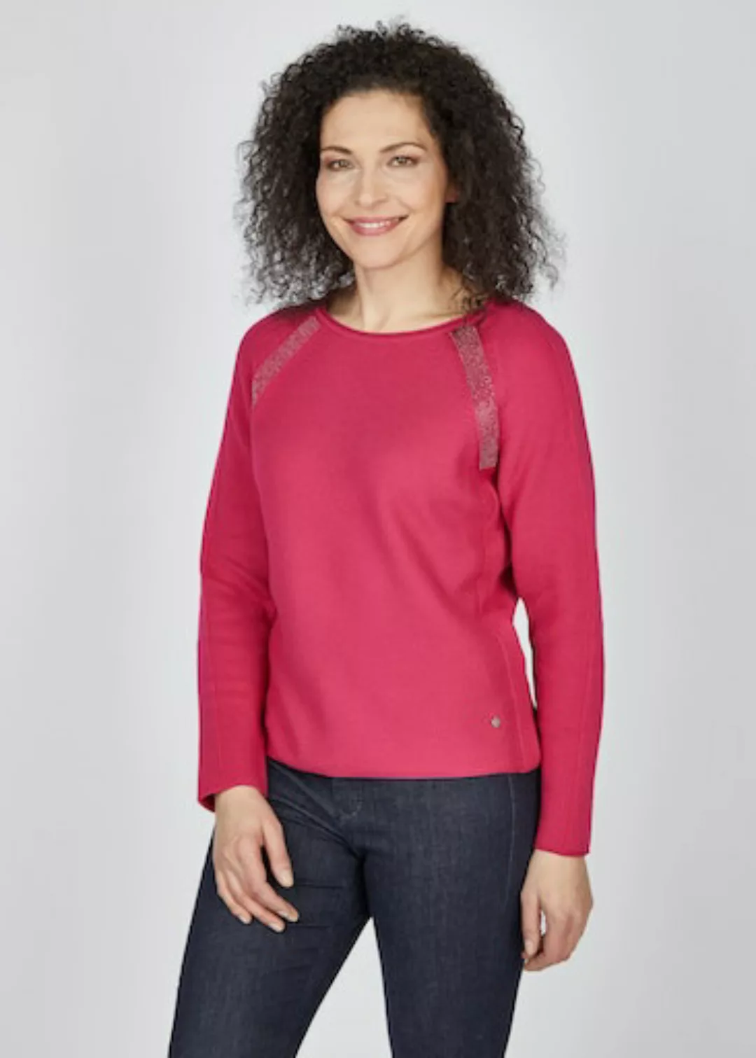 Rabe Longpullover mit floralem Print günstig online kaufen