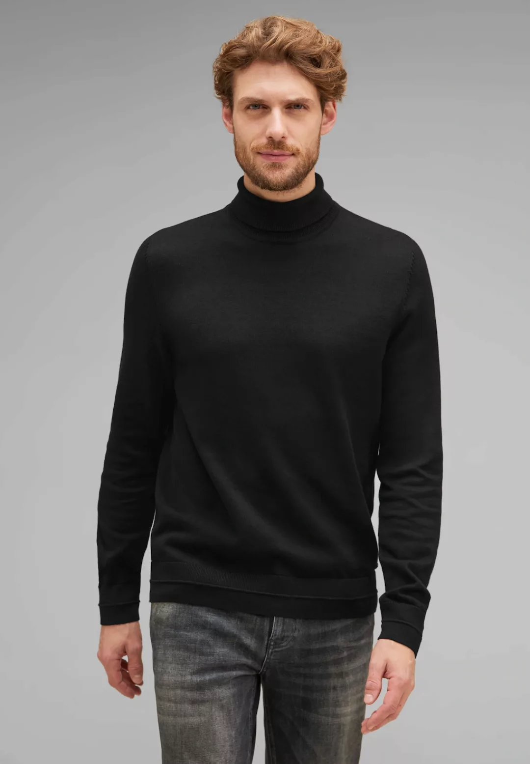 STREET ONE MEN Stehkragenpullover günstig online kaufen