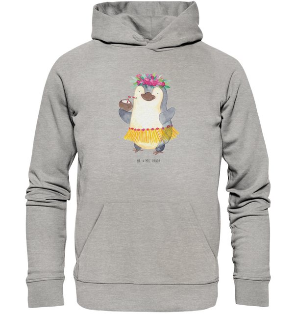 Mr. & Mrs. Panda Hoodie Größe S Pinguin Kokosnuss - Heather Grey - Geschenk günstig online kaufen