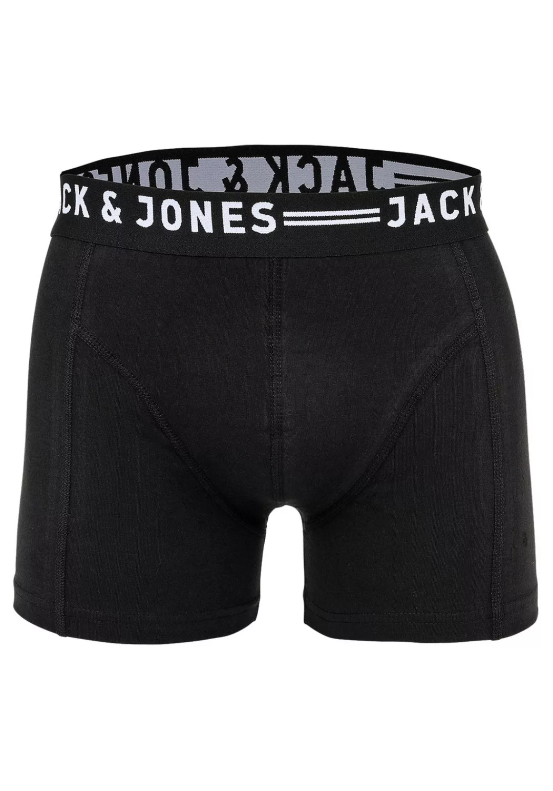 Jack & Jones 3-er Set Trunks Grau, Schwarz & Weiss günstig online kaufen