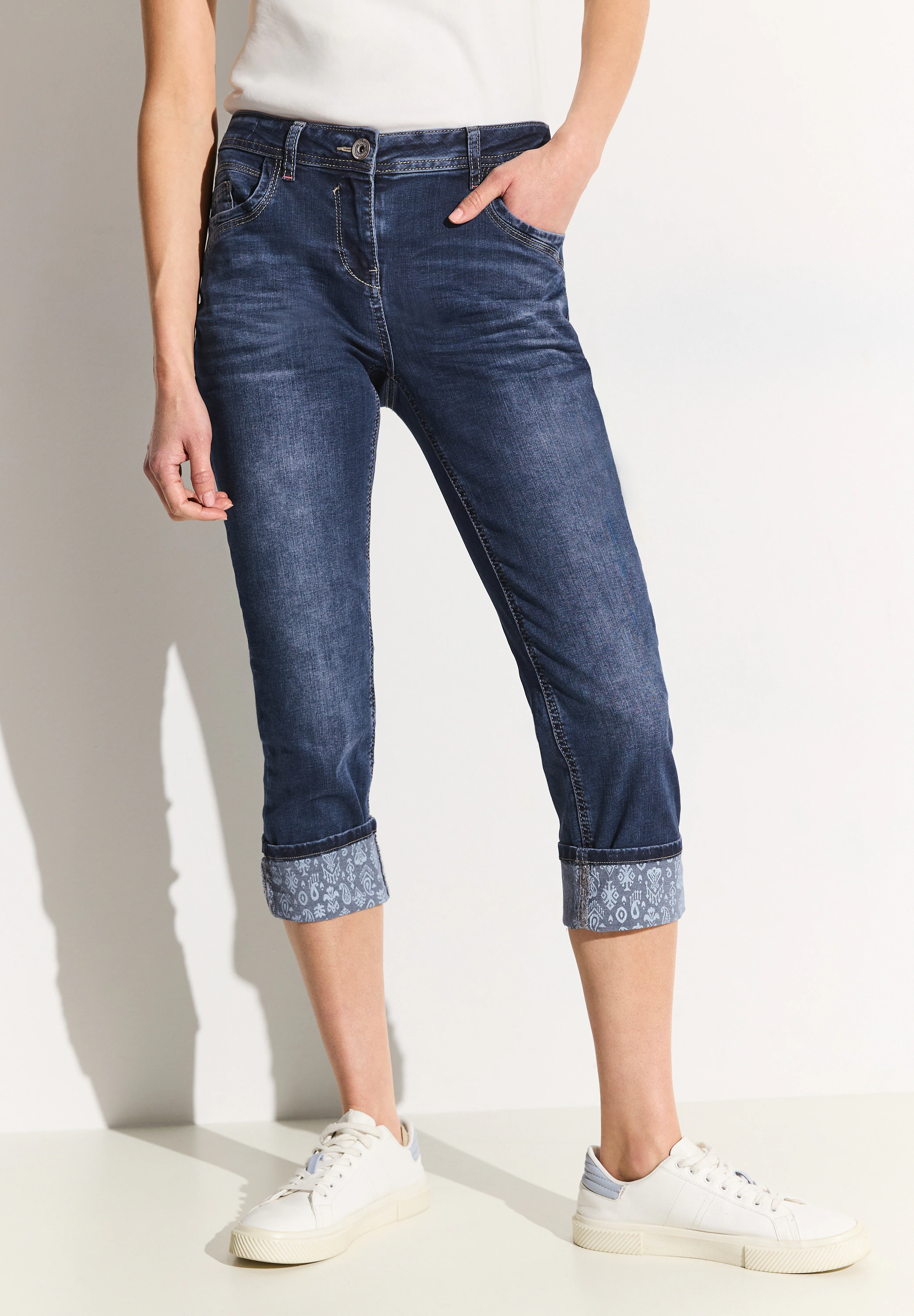 Cecil 7/8-Jeans, mit Umschlag günstig online kaufen