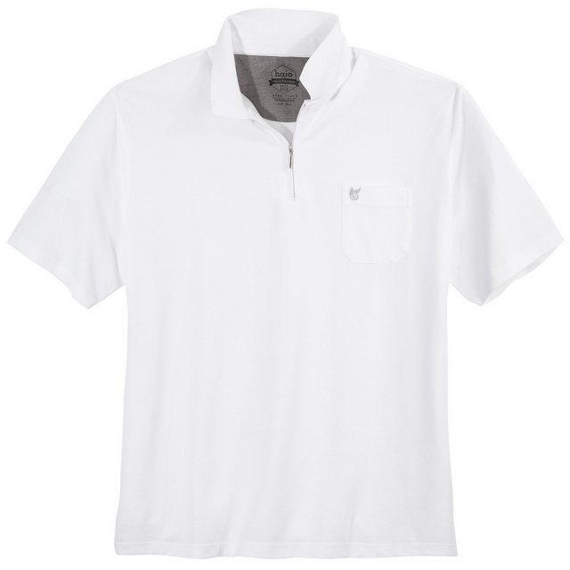 Hajo Poloshirt Hajo Zipper Poloshirt XXL Stay Fresh weiß günstig online kaufen