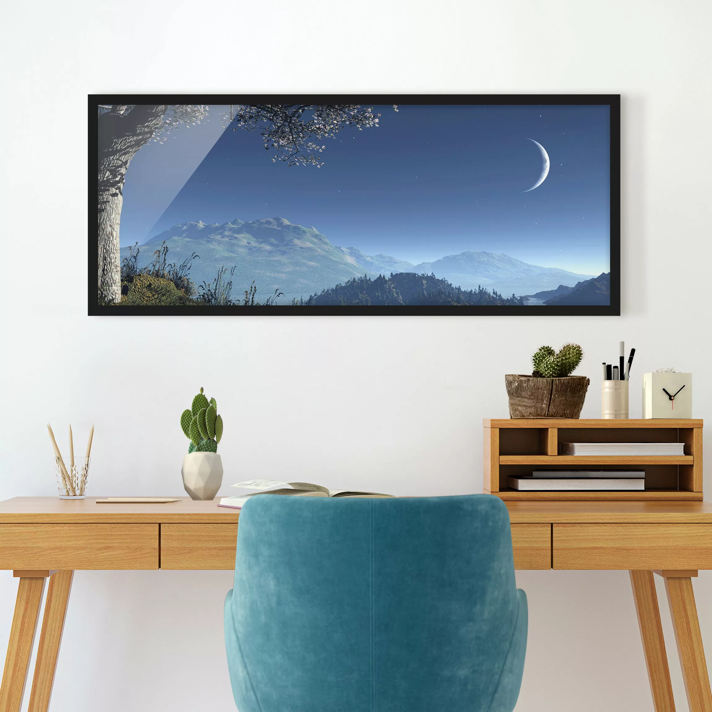 Bild mit Rahmen Natur & Landschaft - Panorama Winter Fairytale günstig online kaufen