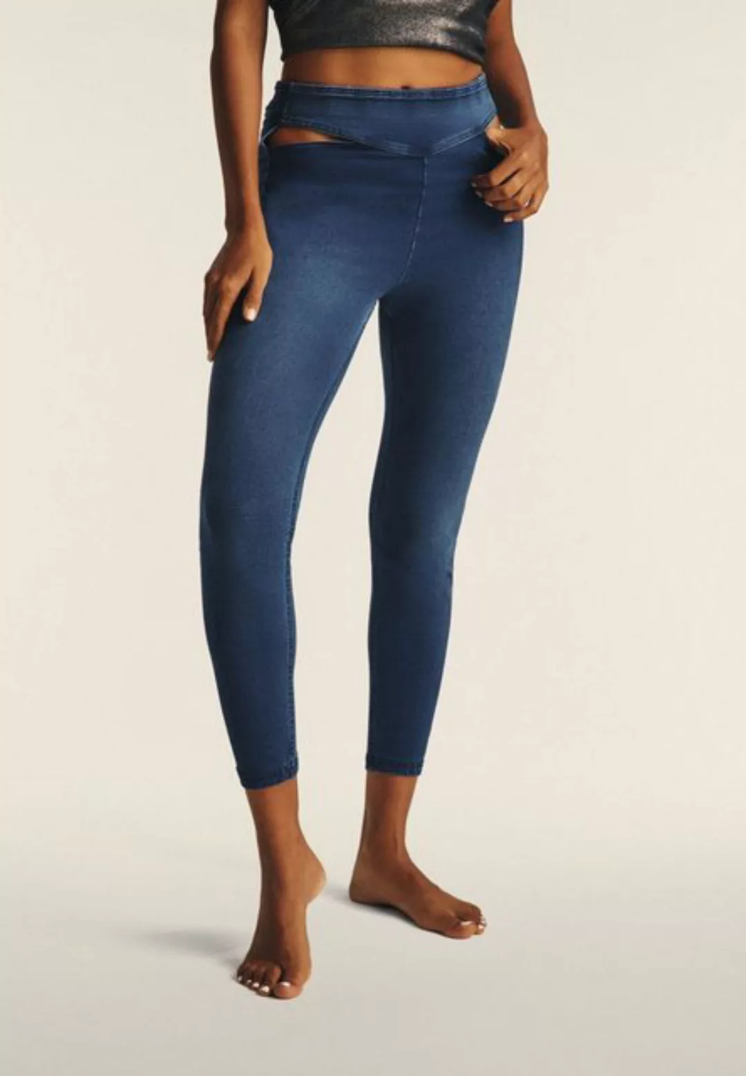 Freddy Jeggings Freddy N.O.W. High Waist Denim 7/8 Cut-Out Detail an der Hü günstig online kaufen