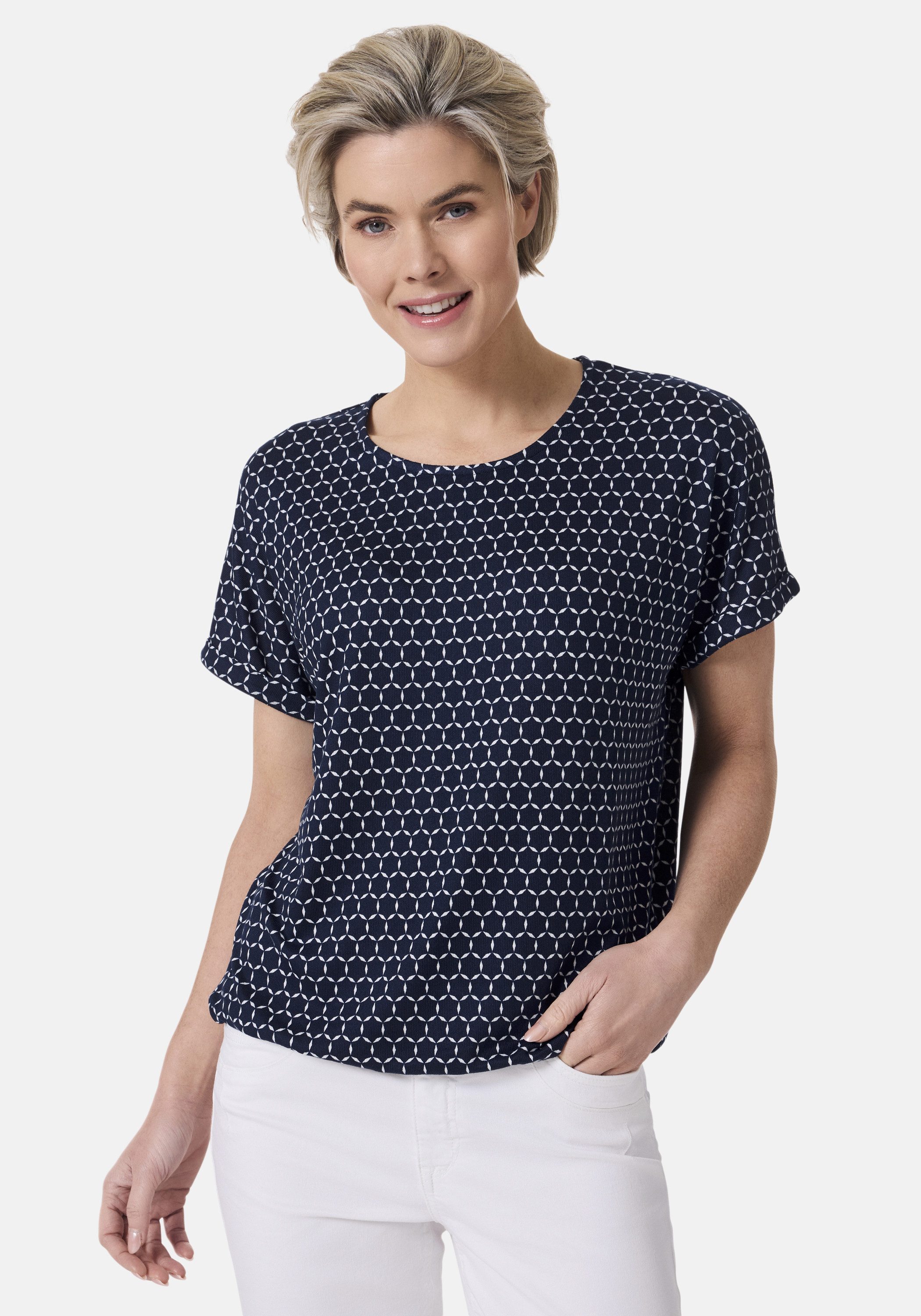 STOOKER WOMEN Kurzarmshirt "CLEA Print T-Shirt", Regular Fit T-Shirt Spitze günstig online kaufen