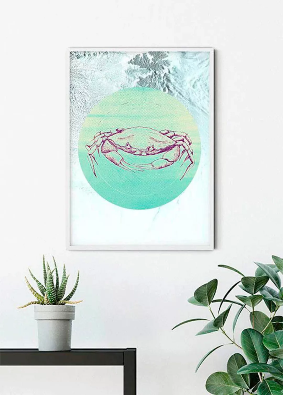 Komar Poster »Crab Sea«, Tiere, (1 St.), Kinderzimmer, Schlafzimmer, Wohnzi günstig online kaufen