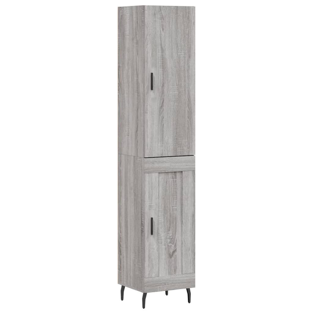 vidaXL Highboard Highboard Grau Sonoma 34,5x34x180 günstig online kaufen