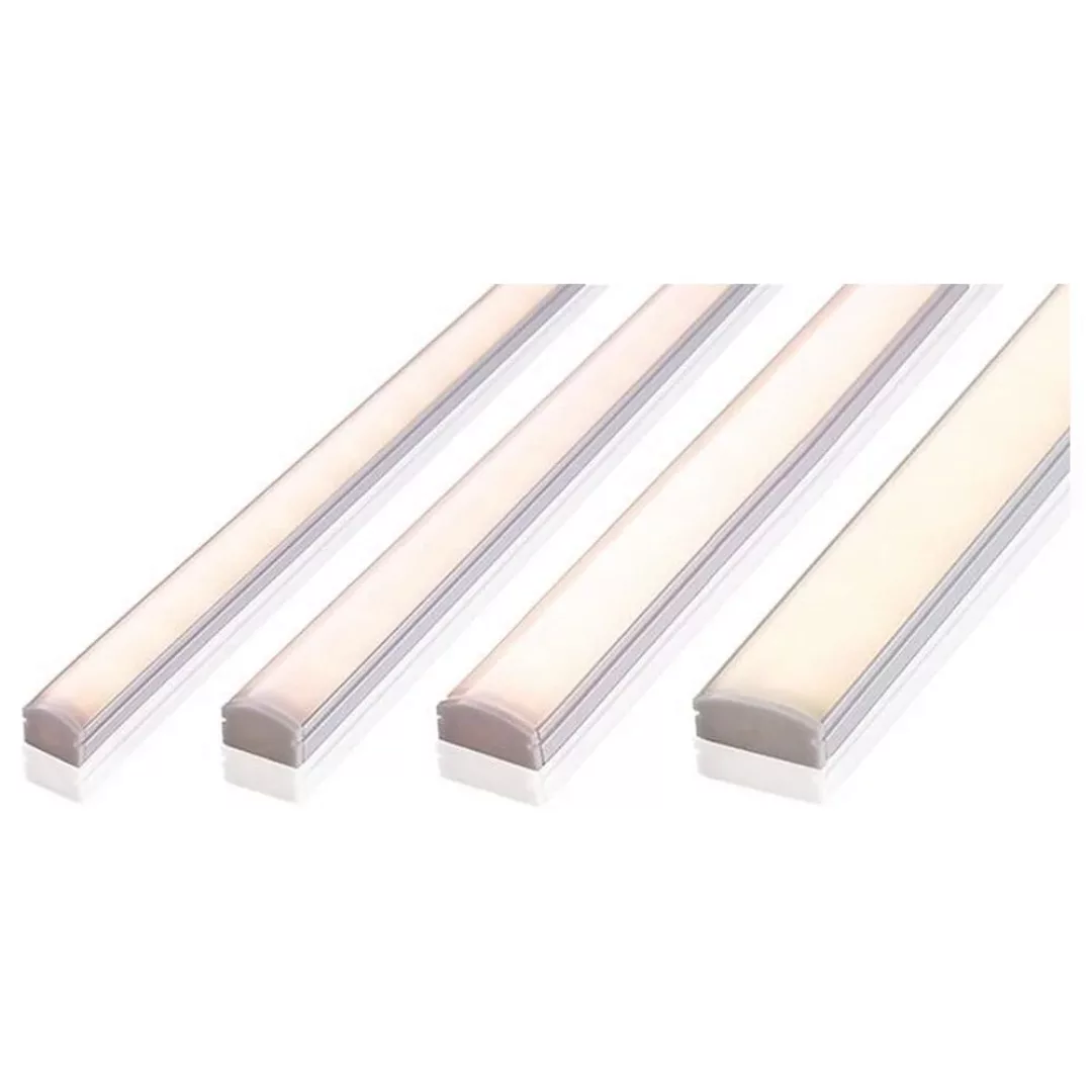 Deko-Light U-Profil flach AU-01-10 für 10-11,3mm LED Stripes, weiß-matt, 20 günstig online kaufen