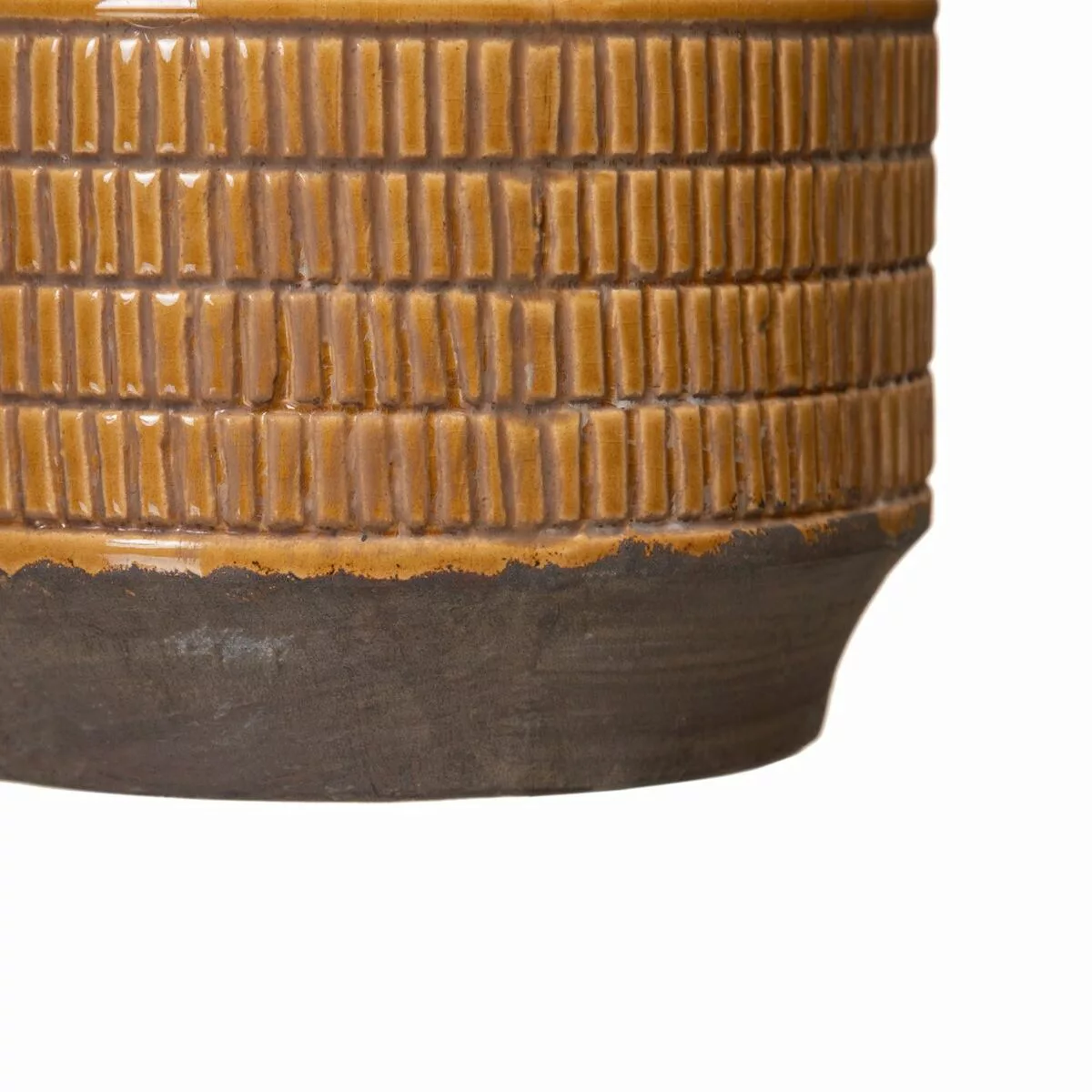 Vase 18,5 X 18,5 X 36 Cm Aus Keramik Senf günstig online kaufen