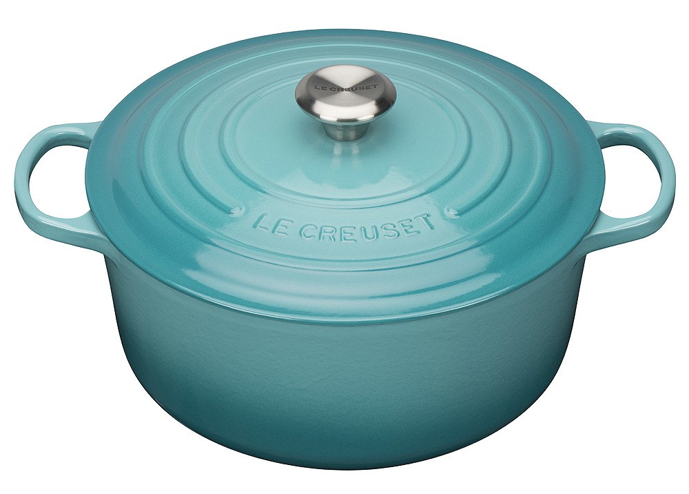 Le Creuset Bräter Signature Rund Gusseisen Karibik 24cm günstig online kaufen