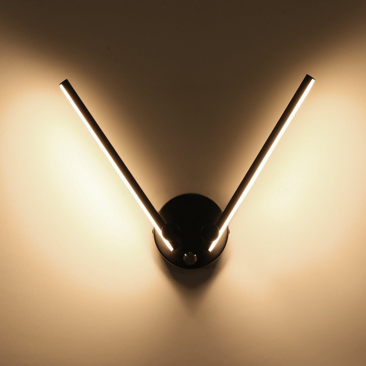 LETGOSPT LED Wandleuchte Wandlampe Wohnzimmer 180° günstig online kaufen
