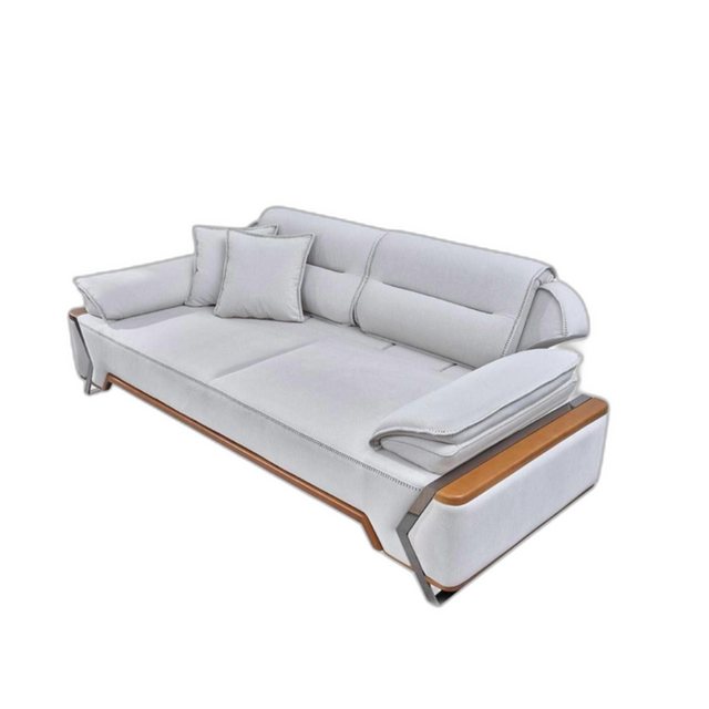 Xlmoebel 3-Sitzer Elegantes Sofa Weiß Luxus Lounge Sitzmöbel 3-Sitzer Neu 3 günstig online kaufen