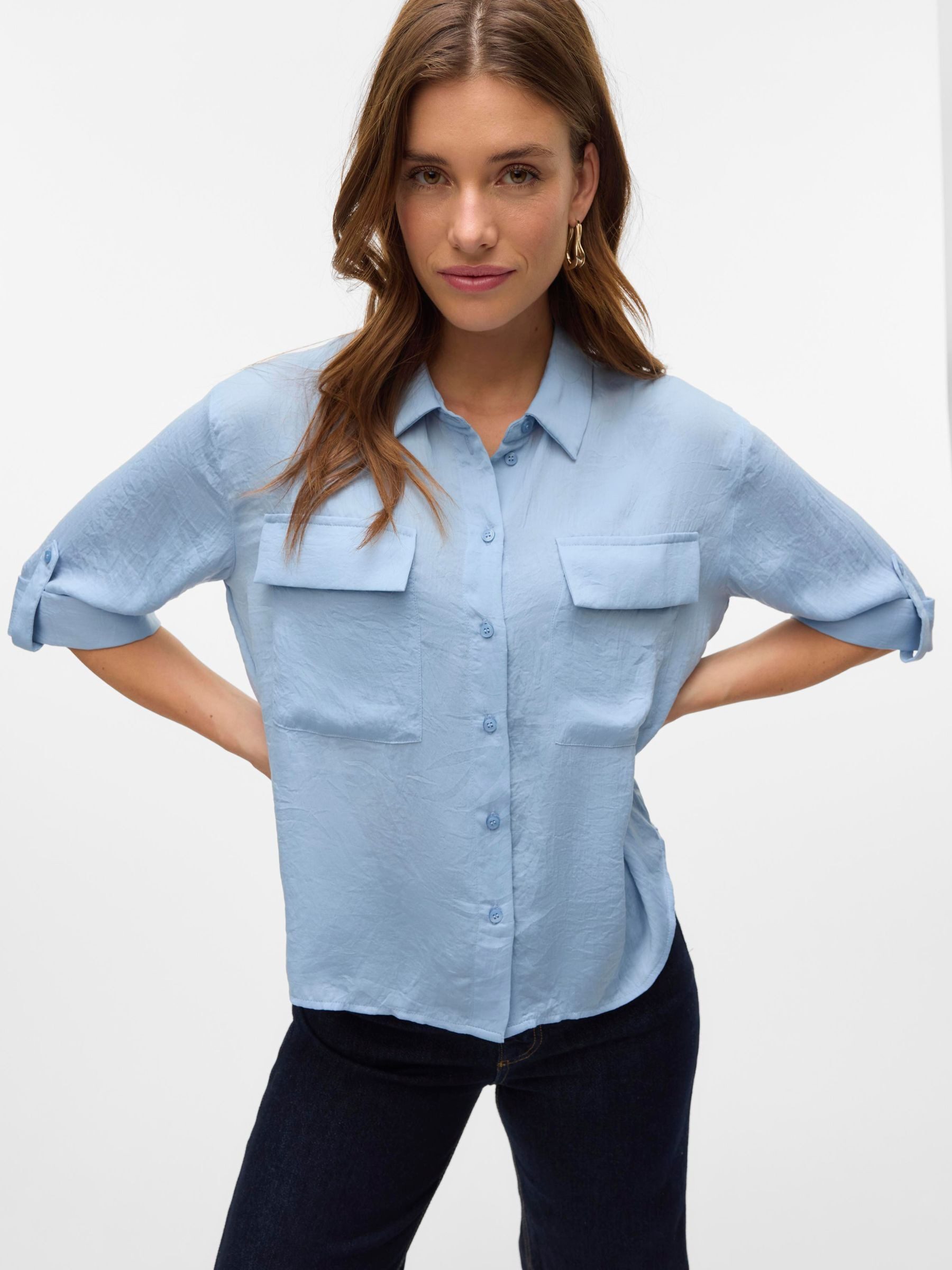 Vero Moda Kurzarmbluse VMFABIANA 3/4 SHIRT günstig online kaufen