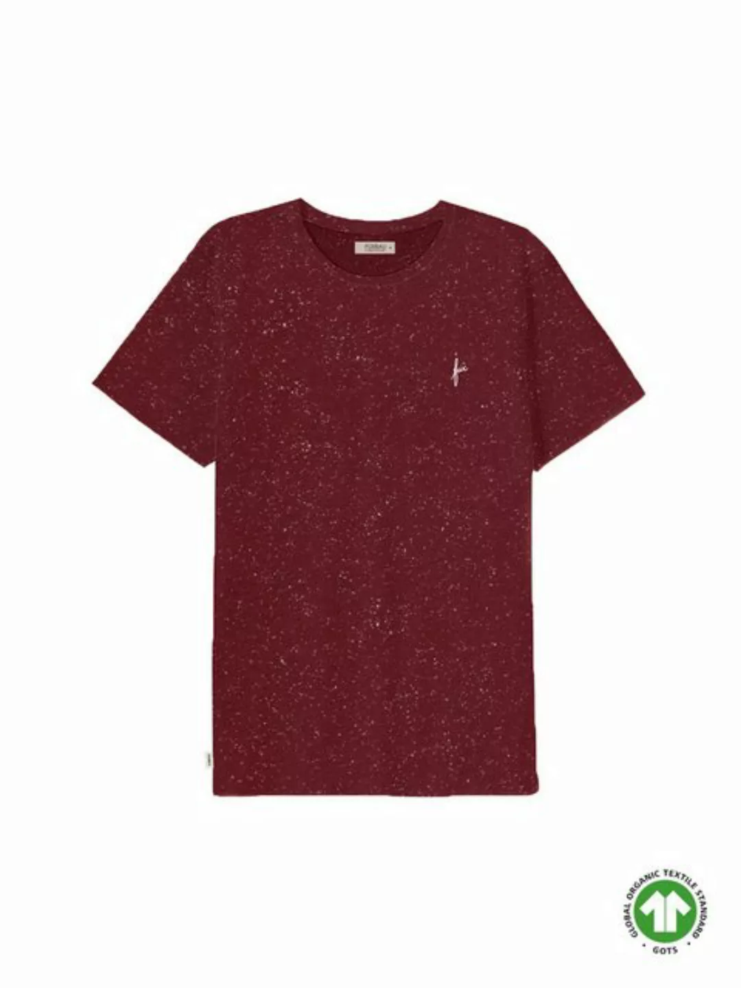 FUXBAU T-Shirt Männer fux T-Shirt - neps GOTS, kleine Neps, fair & nachhalt günstig online kaufen