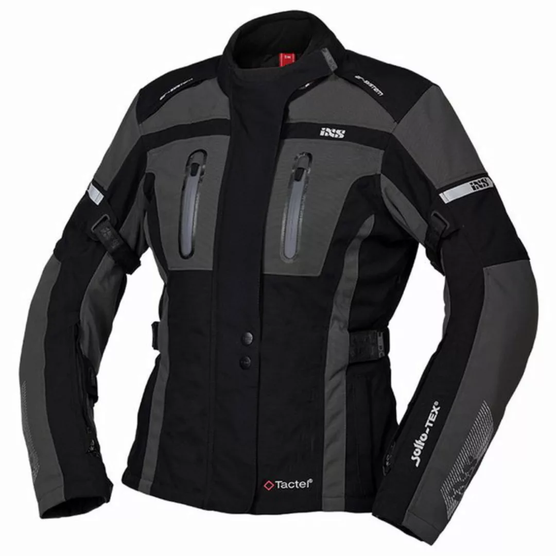 IXS Motorradjacke iXS Damen Jacke Tour Pacora-ST - schwarz-grau XL günstig online kaufen