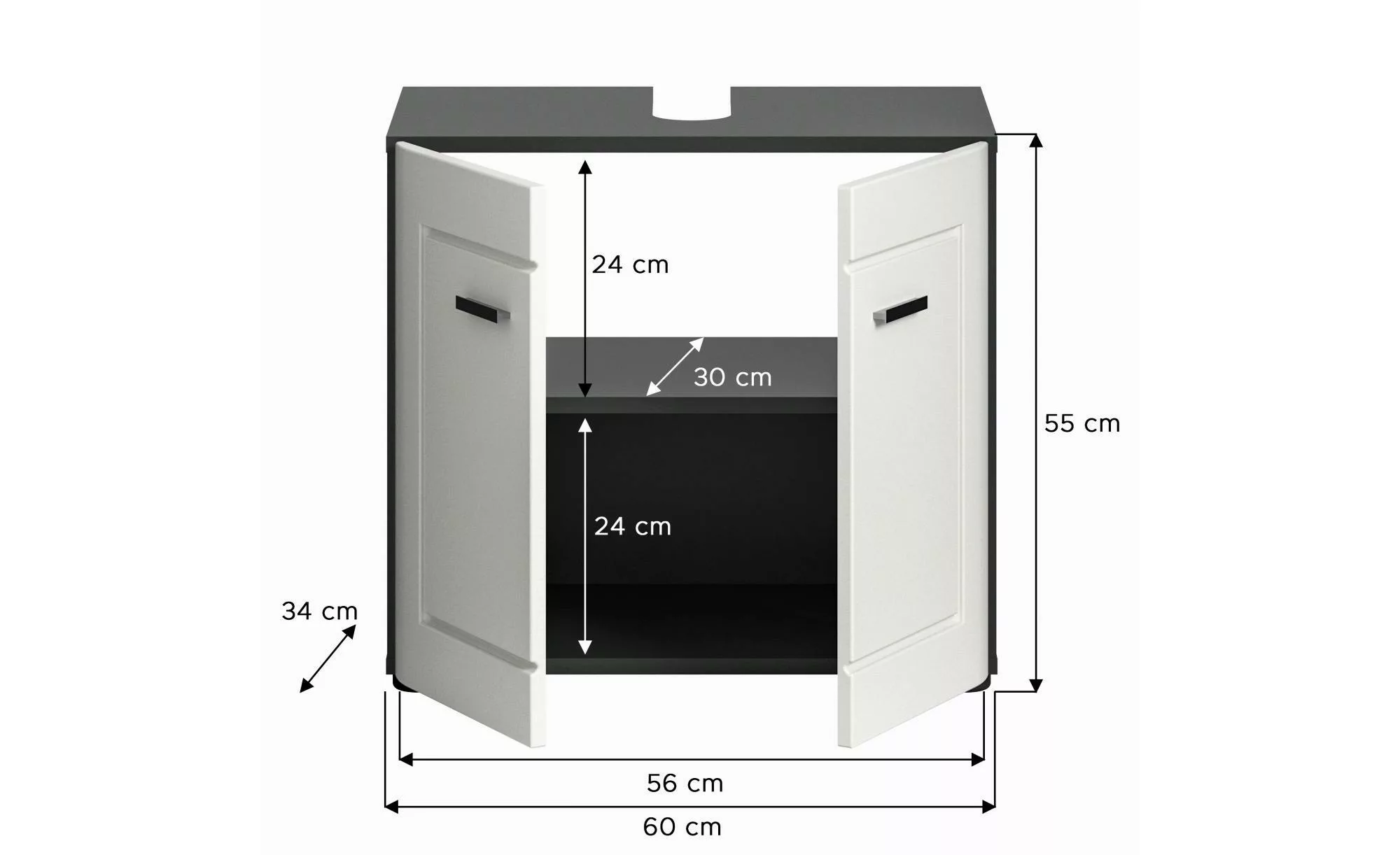 INOSIGN Waschbeckenunterschrank "Jarvi", (1 St.) günstig online kaufen