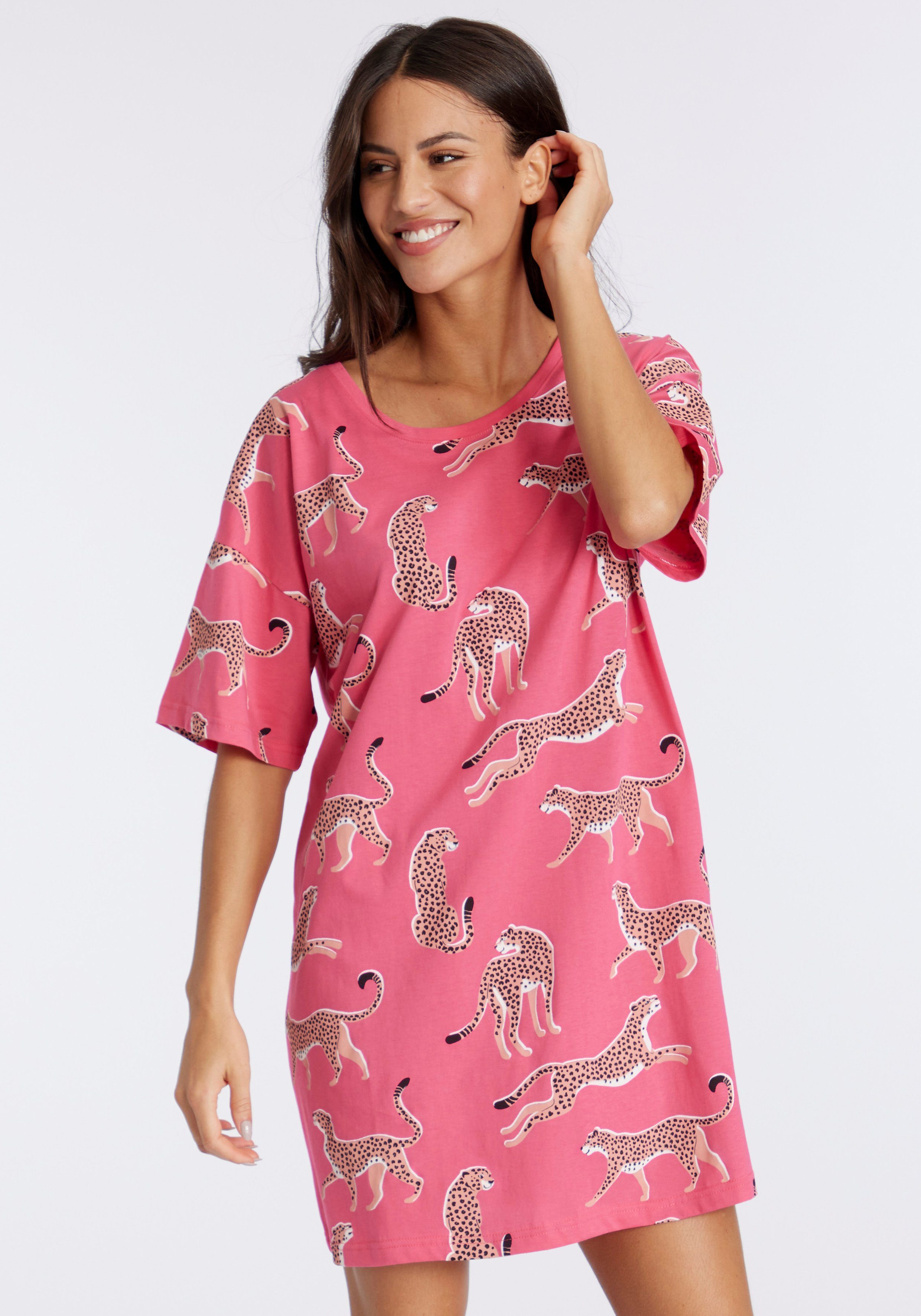 Vivance Dreams Sleepshirt, mt Animal Alloverprint günstig online kaufen