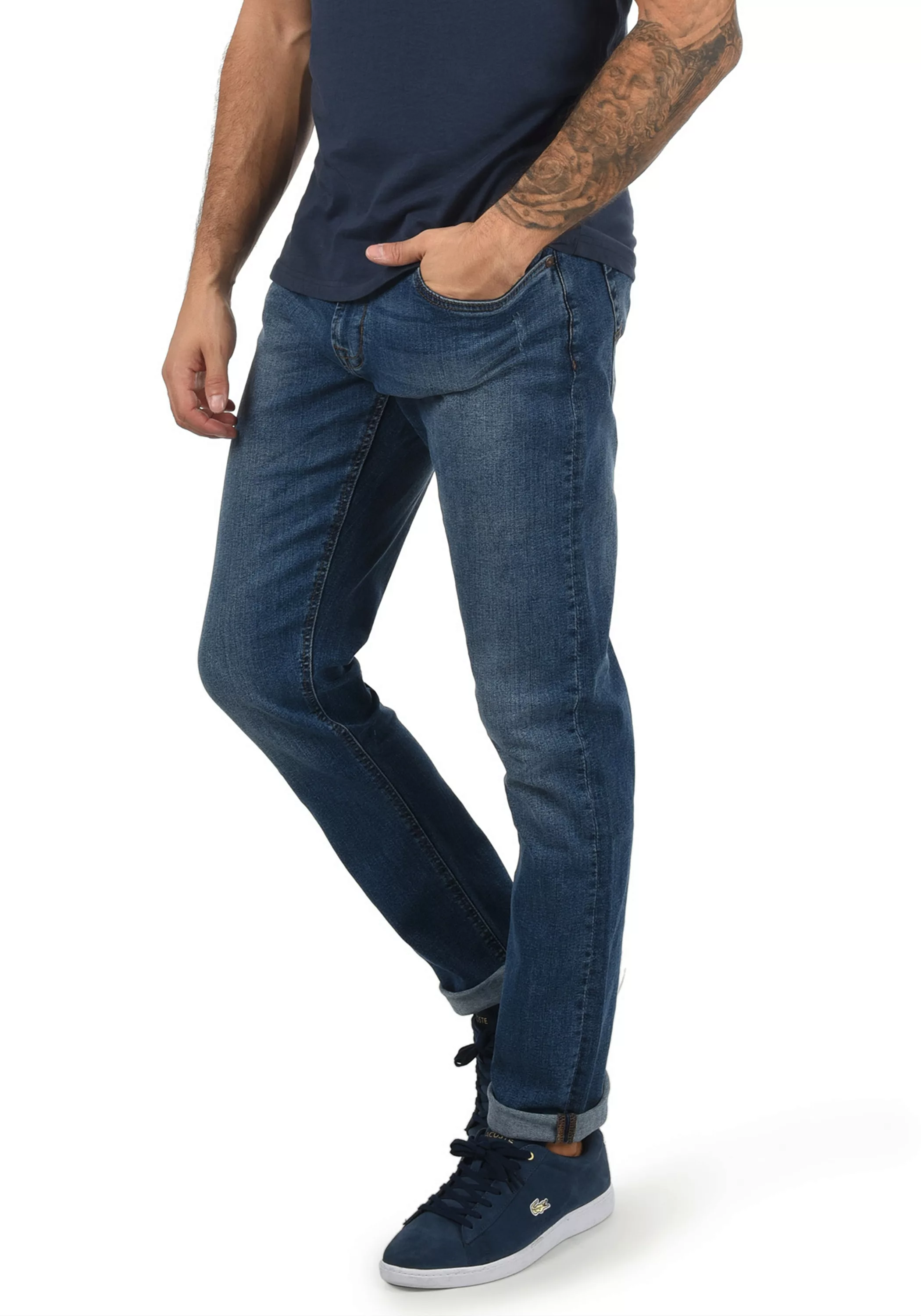 Indicode 5-Pocket-Jeans IDQuebec Denim Hose im Washed-Out Look günstig online kaufen