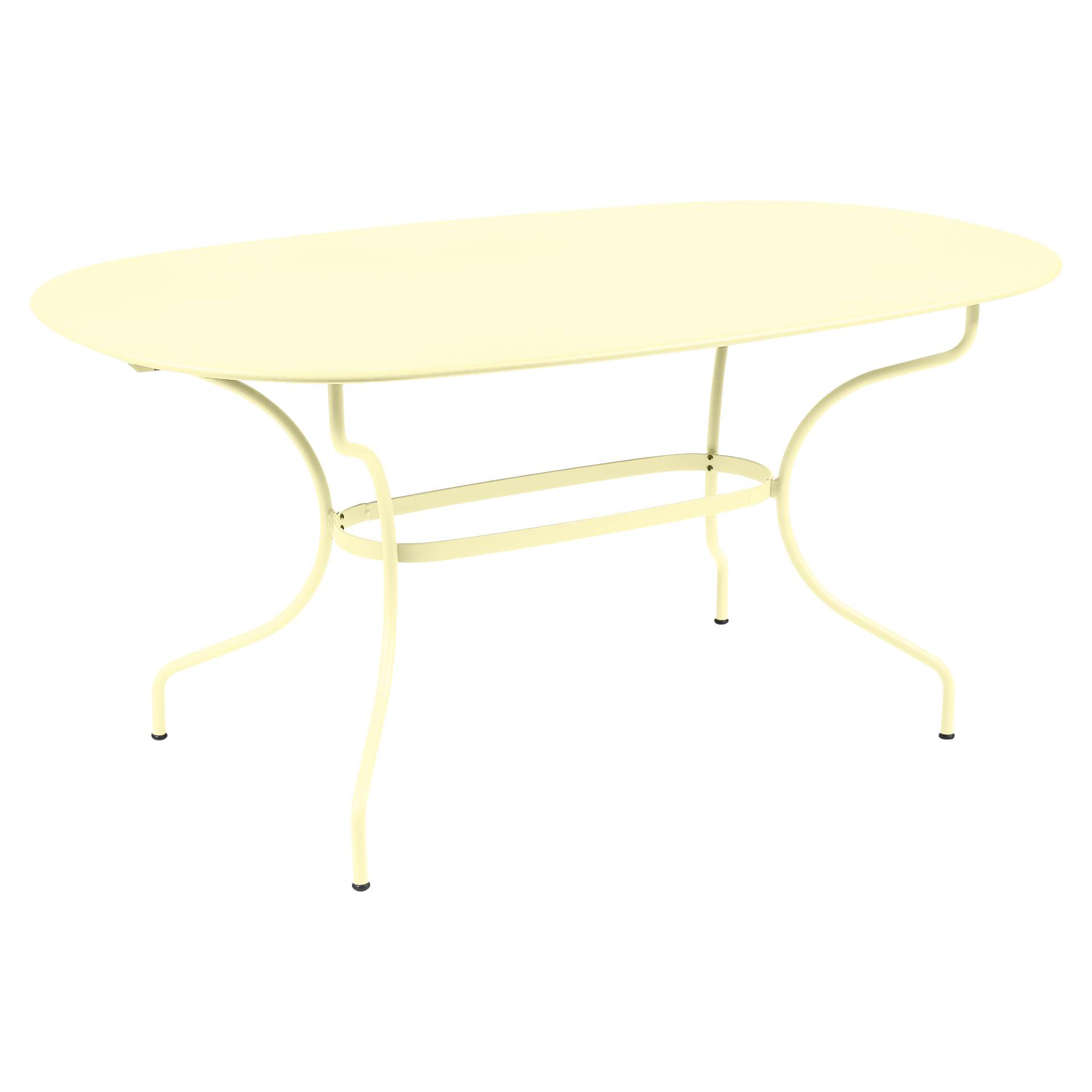 Opéra+ Ovaler Tisch 160 x 90 cm Outdoor Zitronensorbet günstig online kaufen