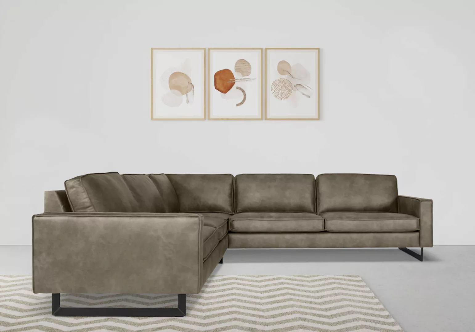 Places of Style Ecksofa Pinto, 250/290 cm, langer Schenkel, XXL, Ottomane, günstig online kaufen