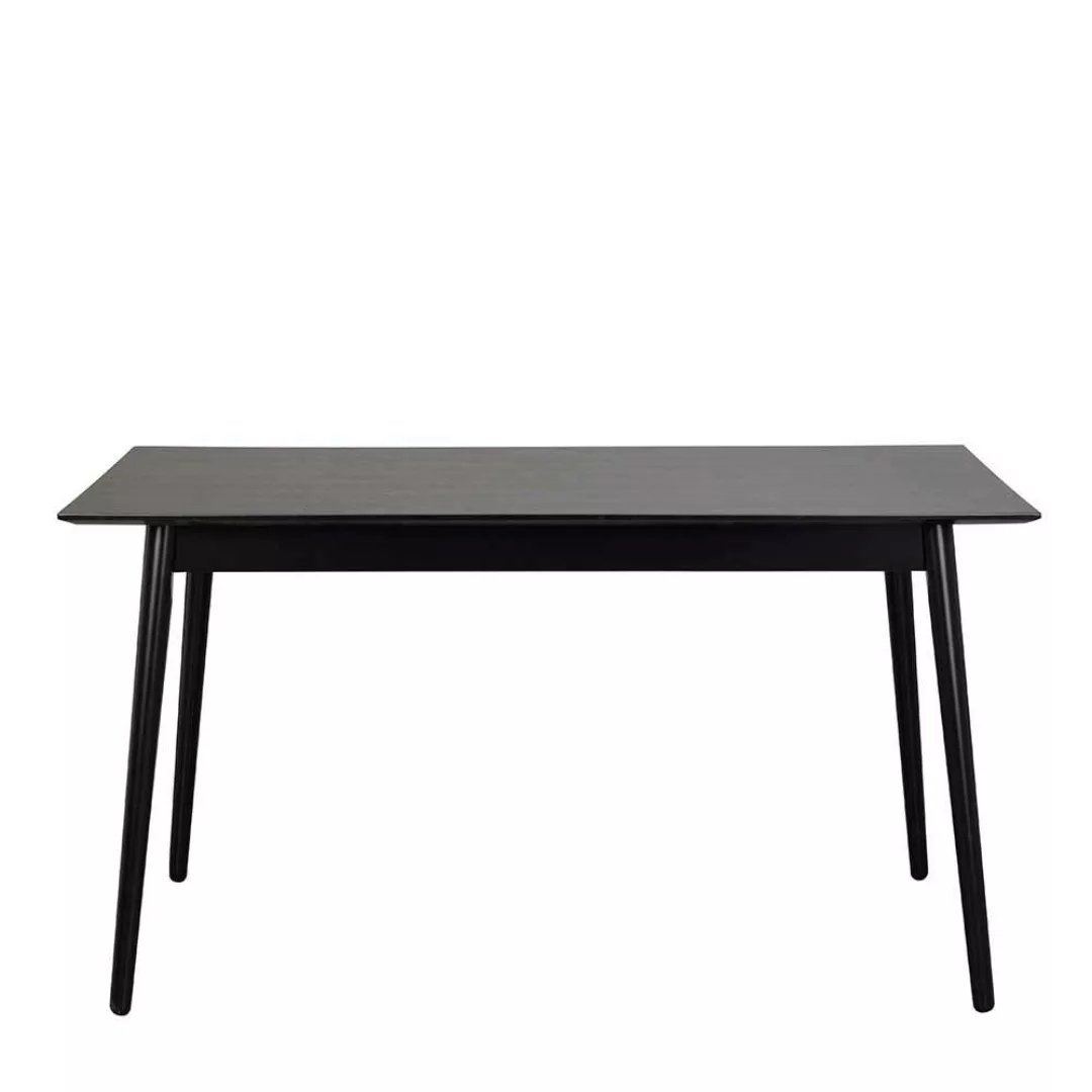 Schwarzer Tisch in modernem Design Küche und Esszimmer günstig online kaufen